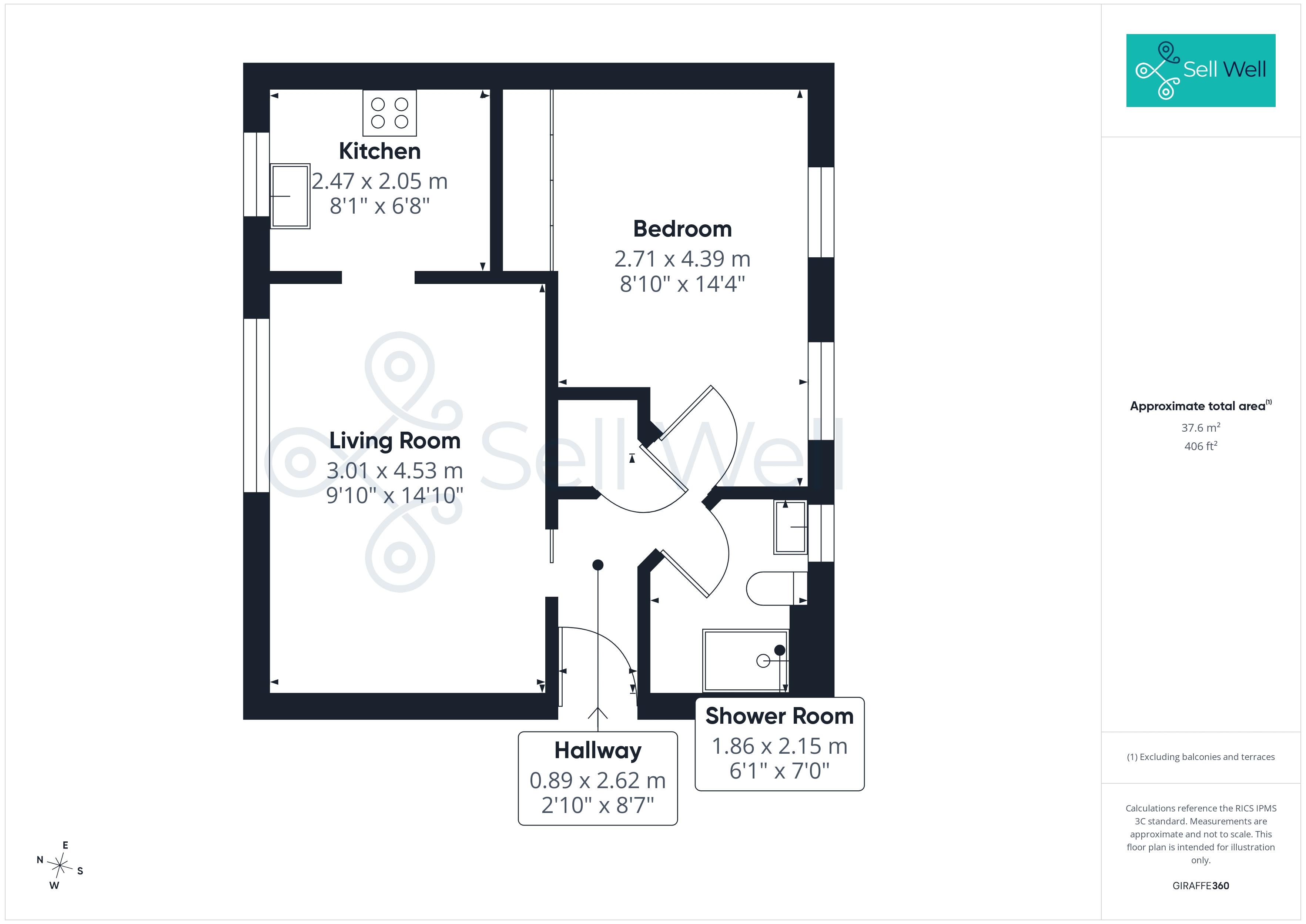 17 Northbank House, Chandlers Row, Manchester floorplan