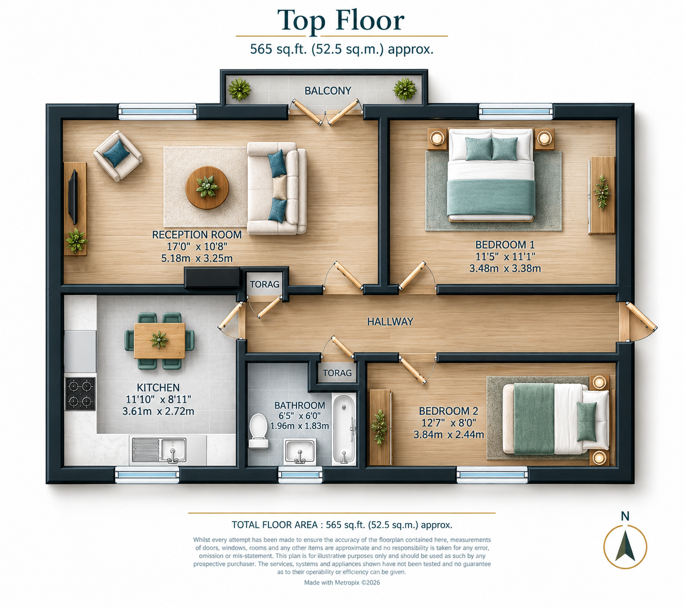 26, Hendon Gardens, Romford floorplan