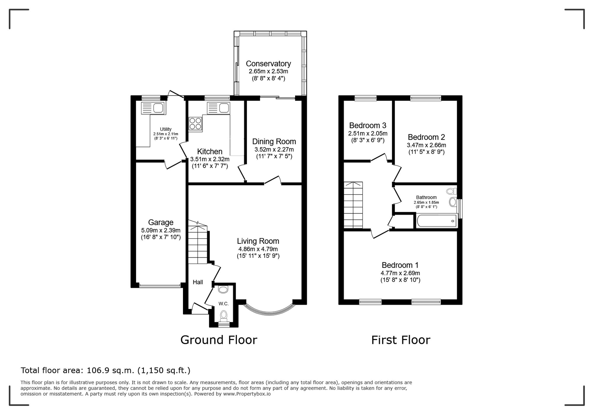 44 Burrington Drive, Stoke-On-Trent floorplan