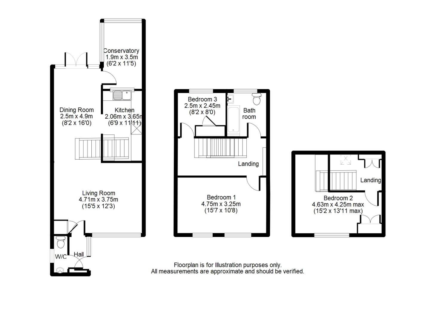 3 Bedrooms Terraced house for sale in Rydens Road, Walton-On-Thames KT12