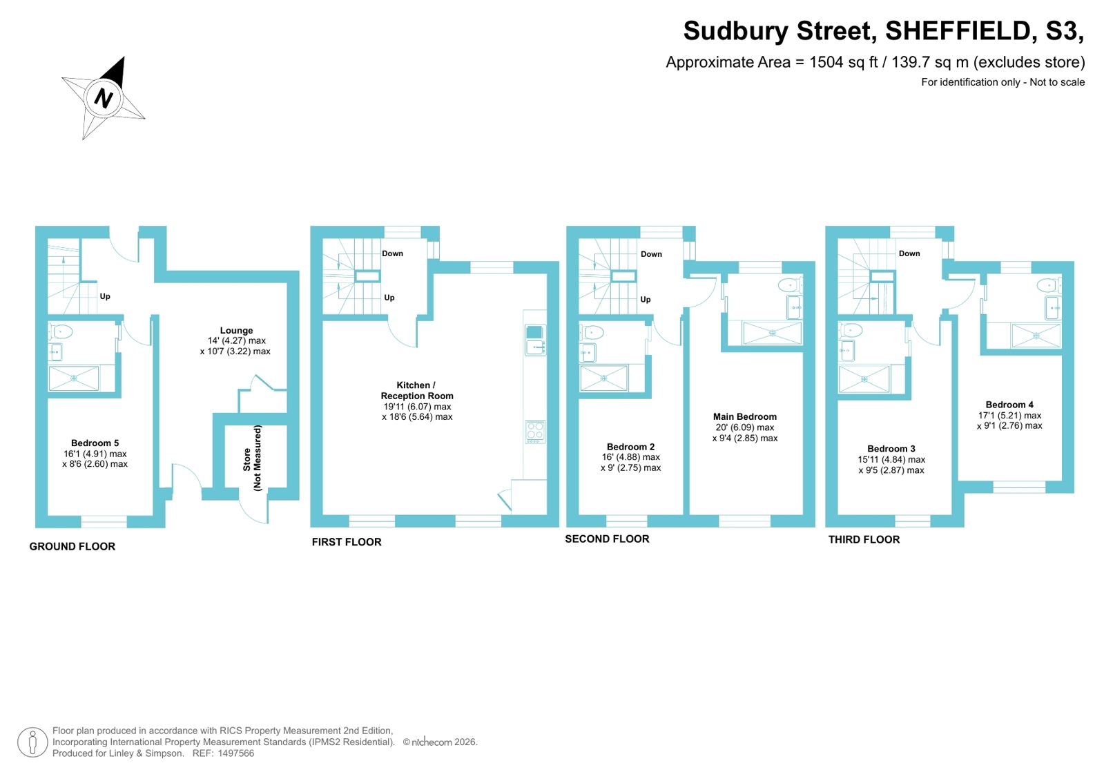 26, Sudbury Street, Sheffield floorplan