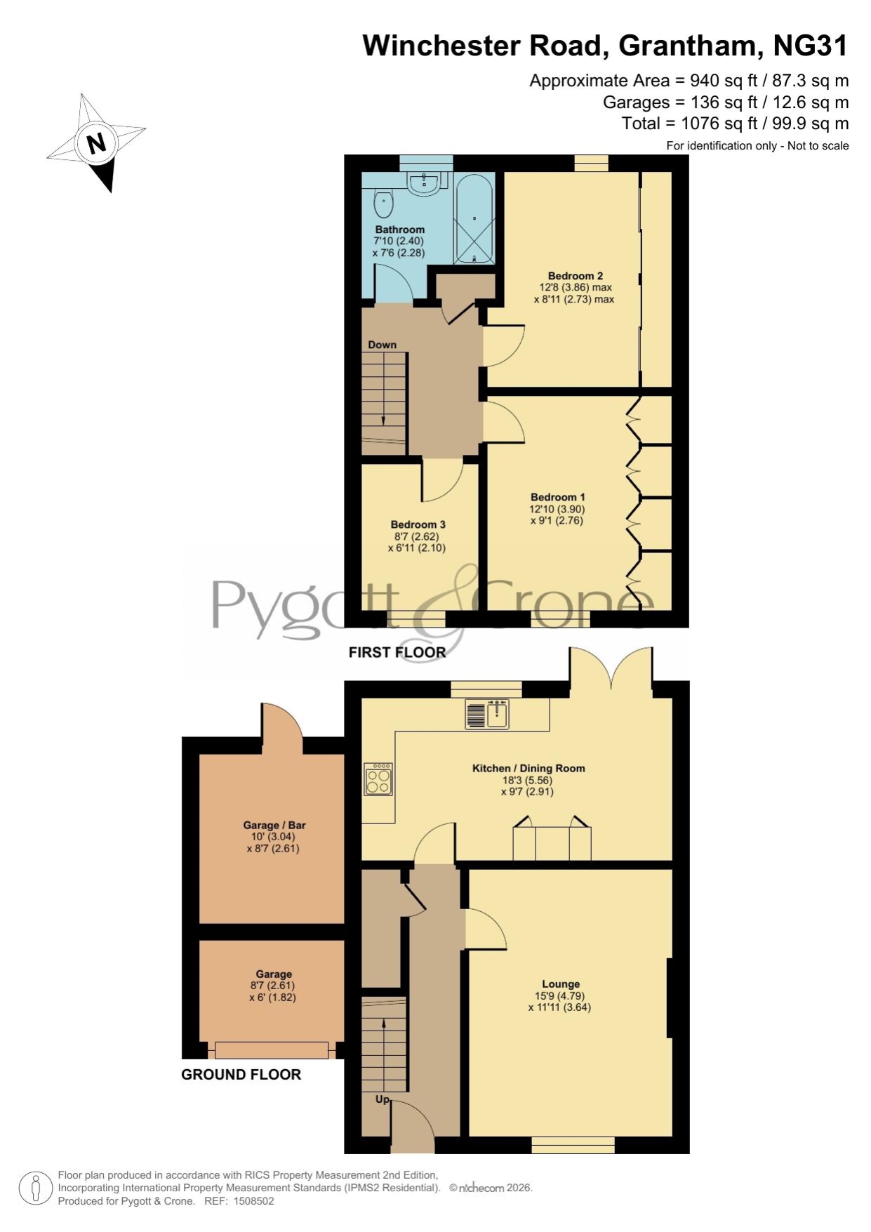 83, Winchester Road, Grantham floorplan