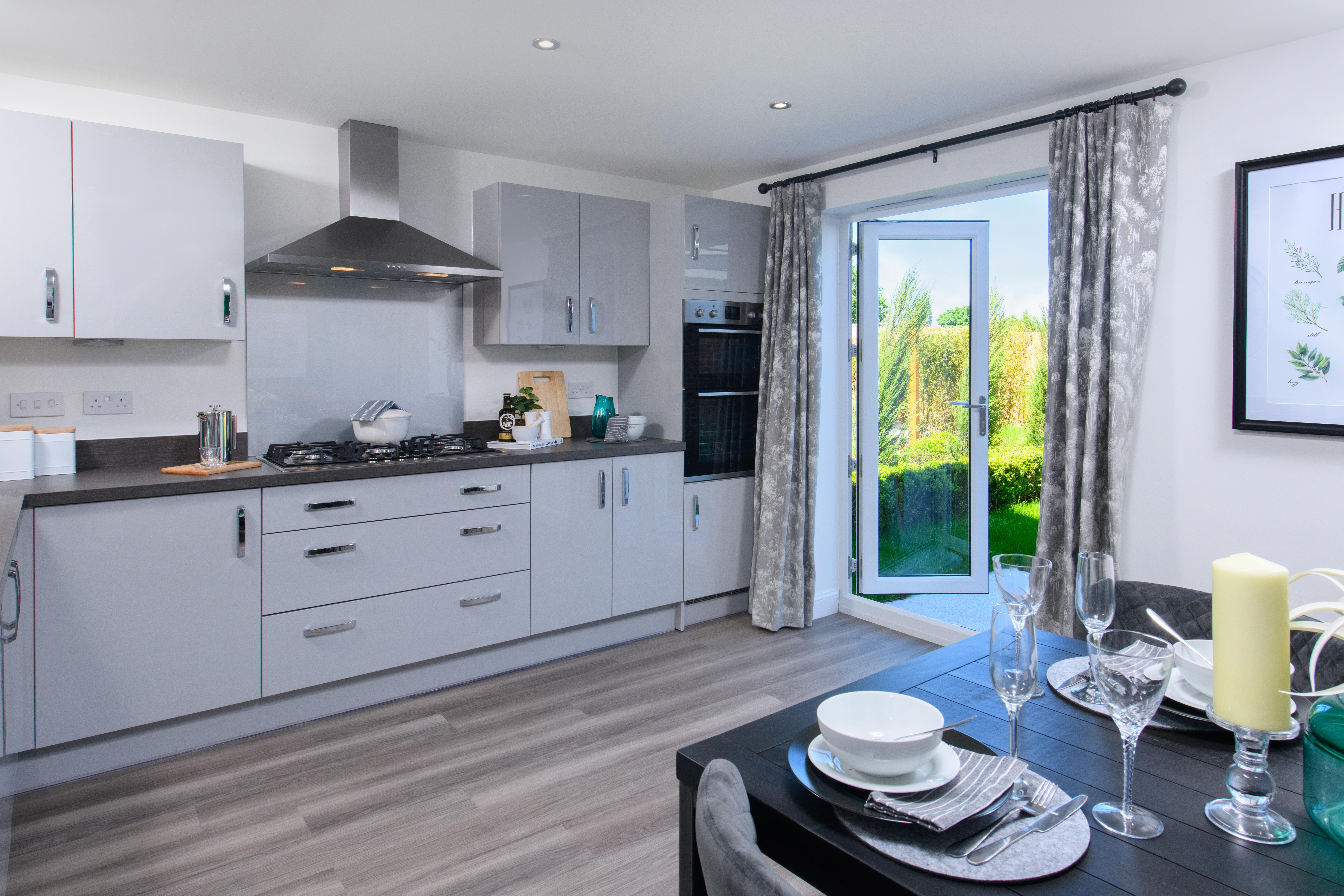 Property 3 of 9. Open-Plan Kitchen/Diner With Integrated Appliances And French Doors Leading Onto Garden In Ingleby S