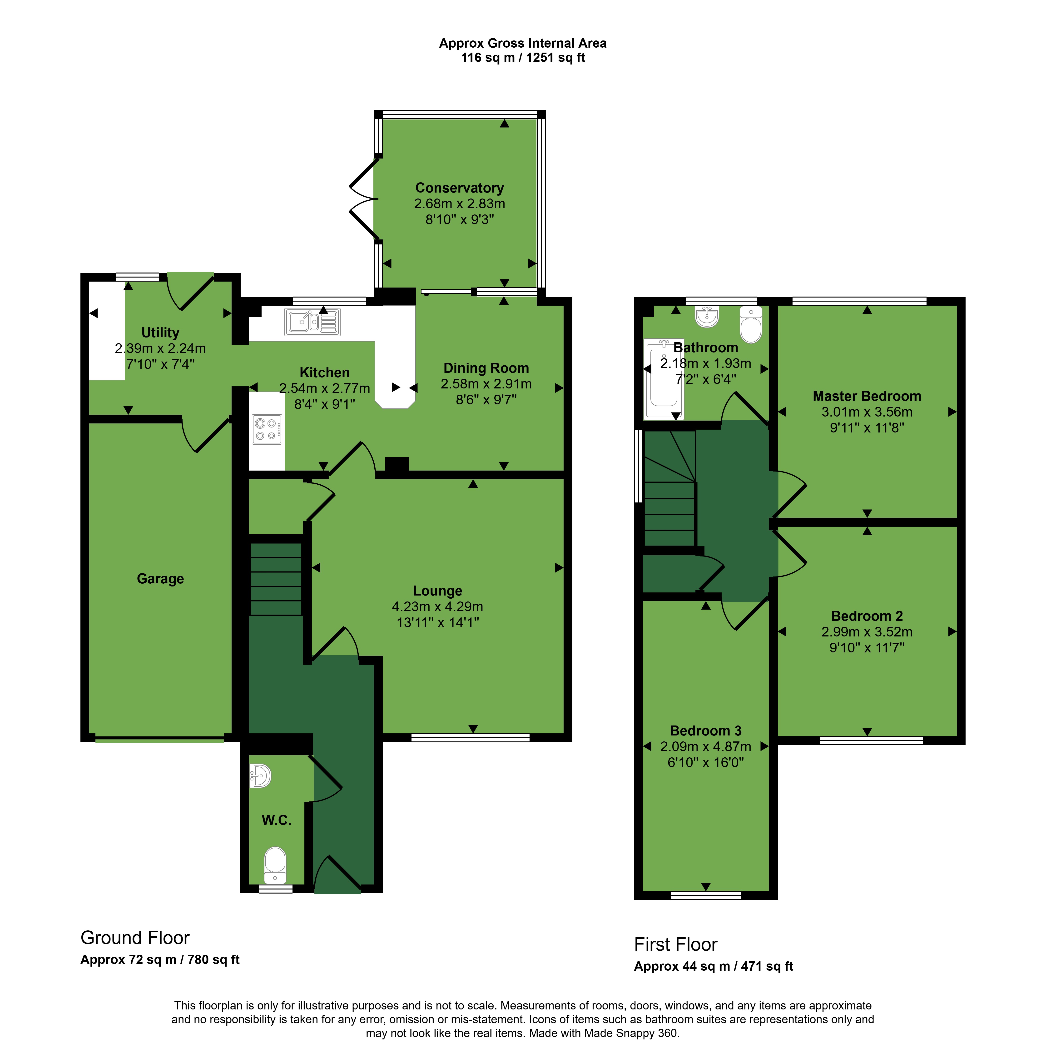 8, Lexington Close, Great Yarmouth floorplan