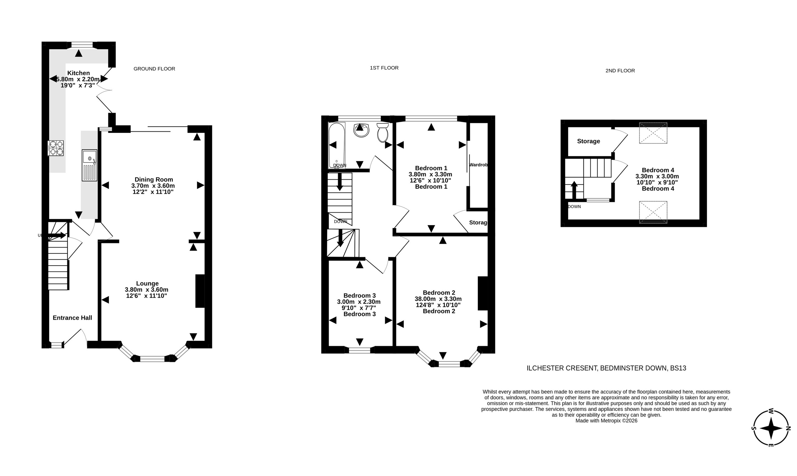 218 Ilchester Crescent, Bristol floorplan