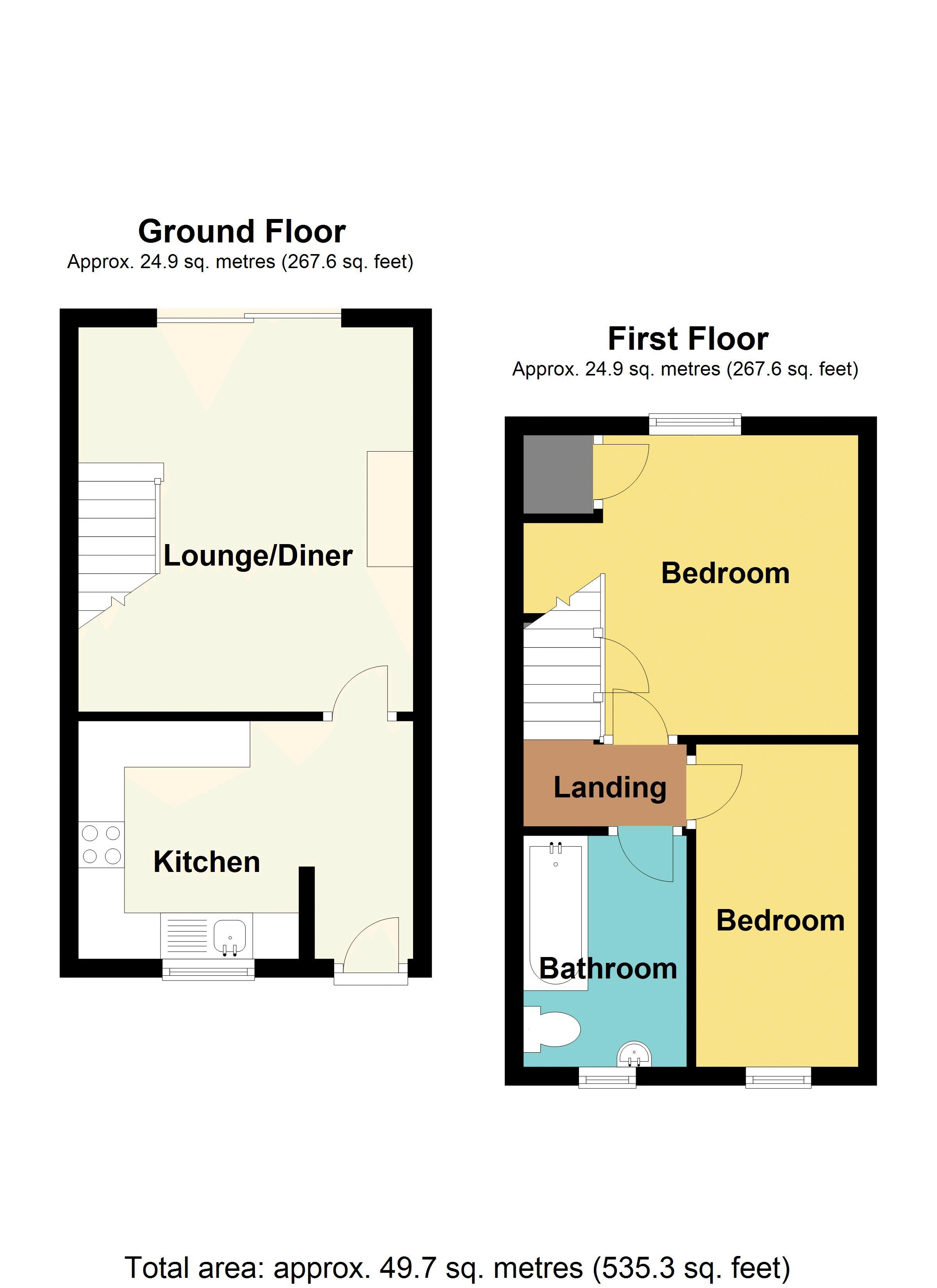 St. Davids Crescent, Newport NP20, 2 bedroom end terrace house for sale