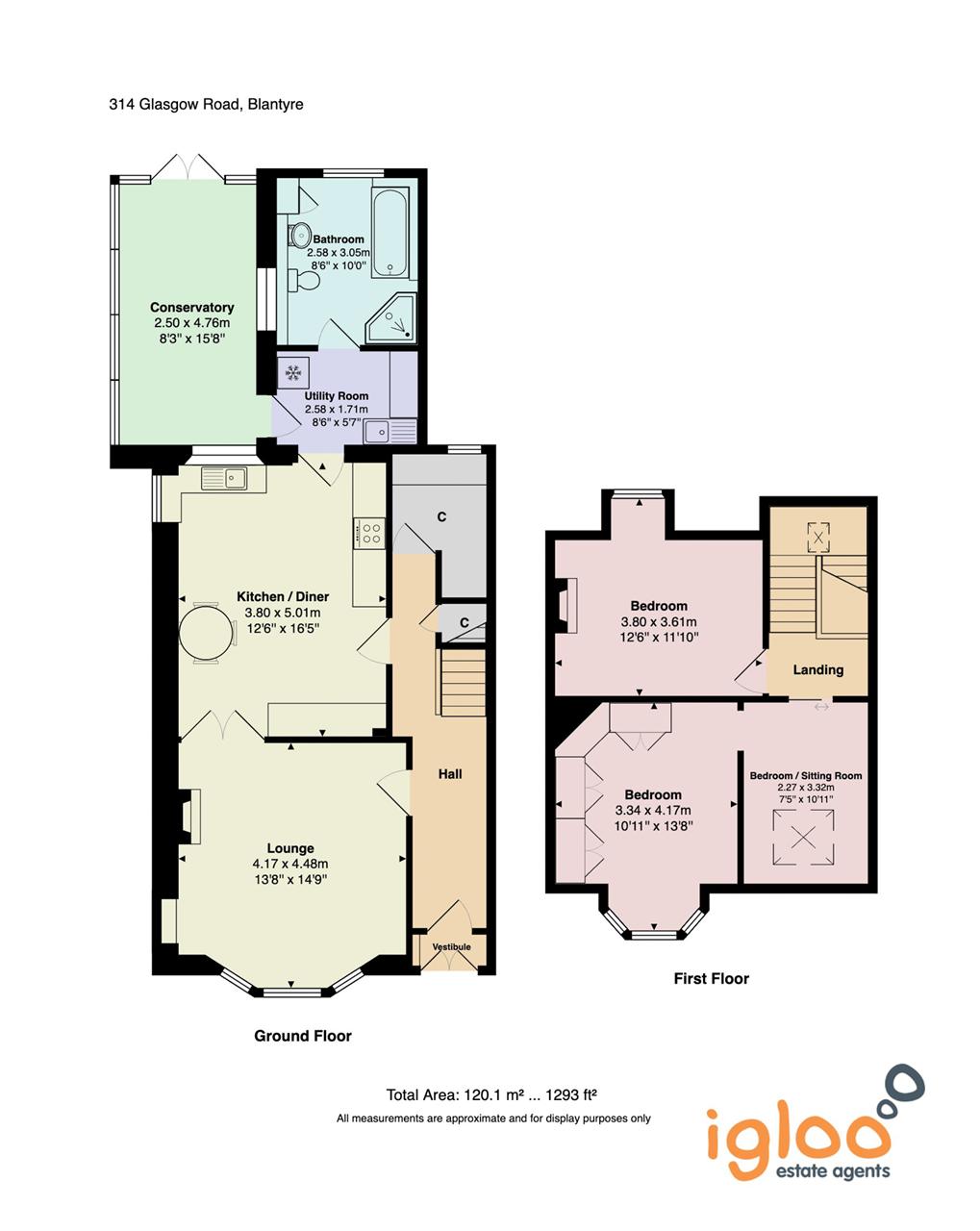 314, Glasgow Road, Blantyre floorplan