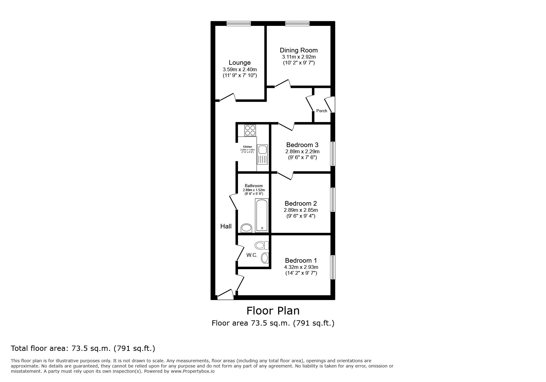 67B, High Road, Southampton floorplan