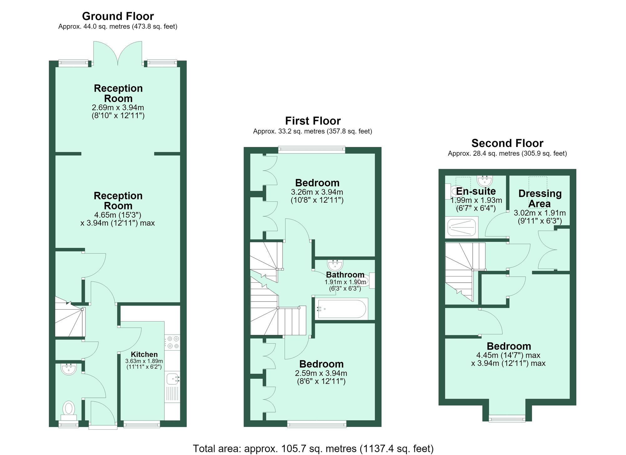 4 Priory Fields, Watford floorplan