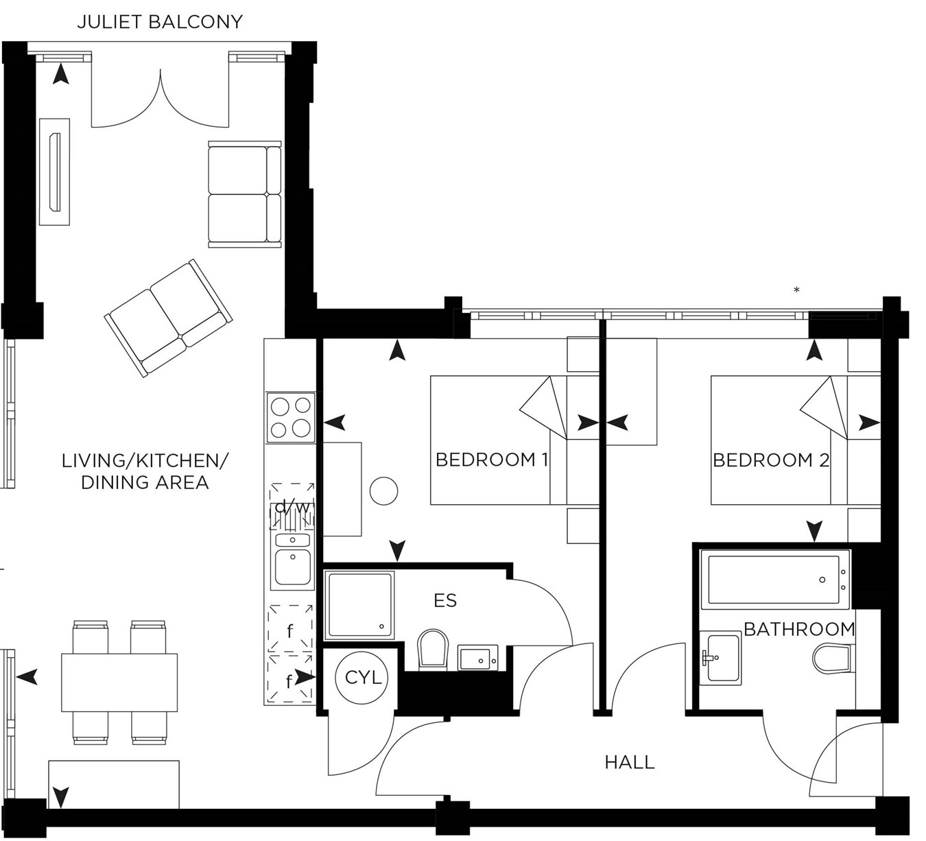 2 Bedrooms Flat to rent in West Stockwell Street, Colchester CO1