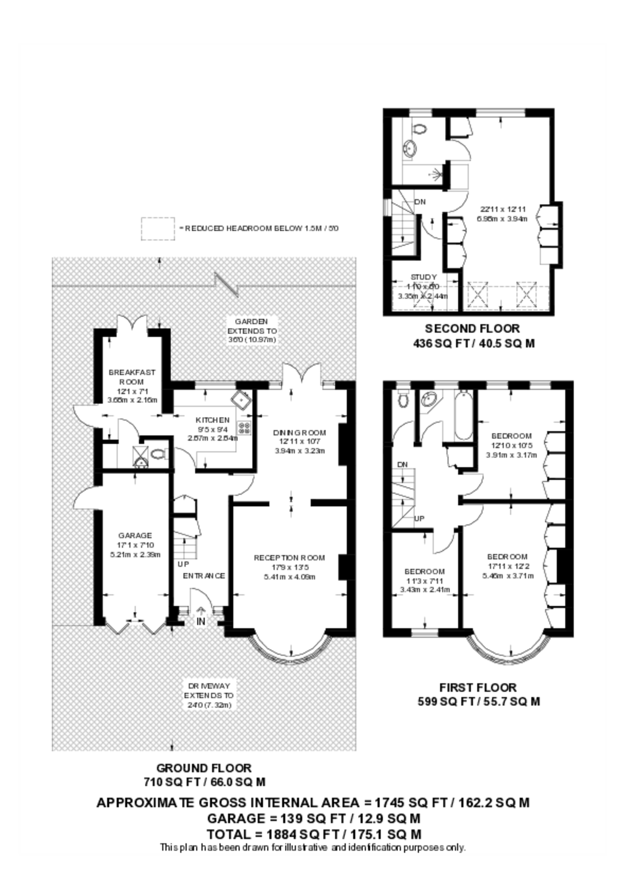 Downfield, Worcester Park floorplan