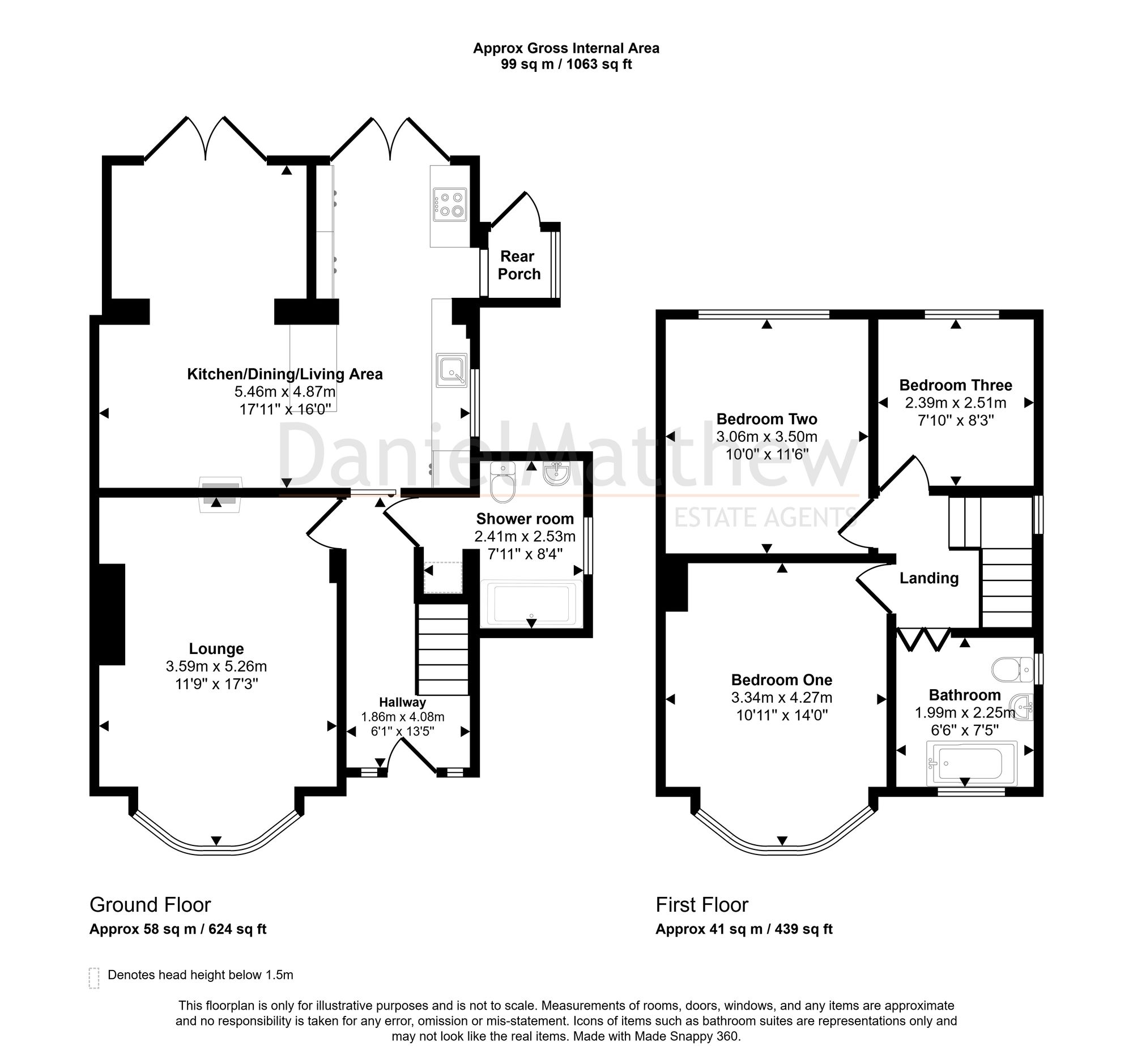 39 Bryn Llidiard, Bridgend floorplan
