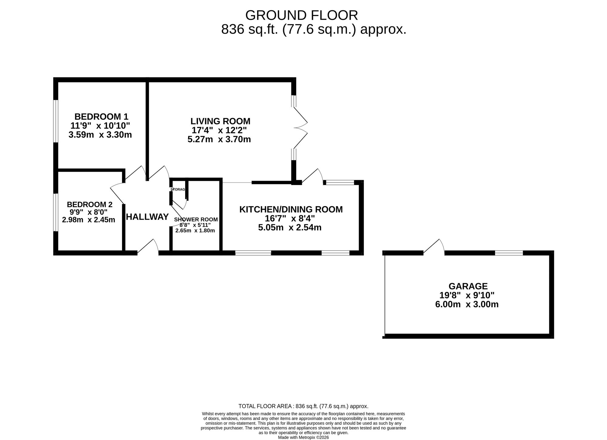 31 Cowley Lane, Stafford floorplan