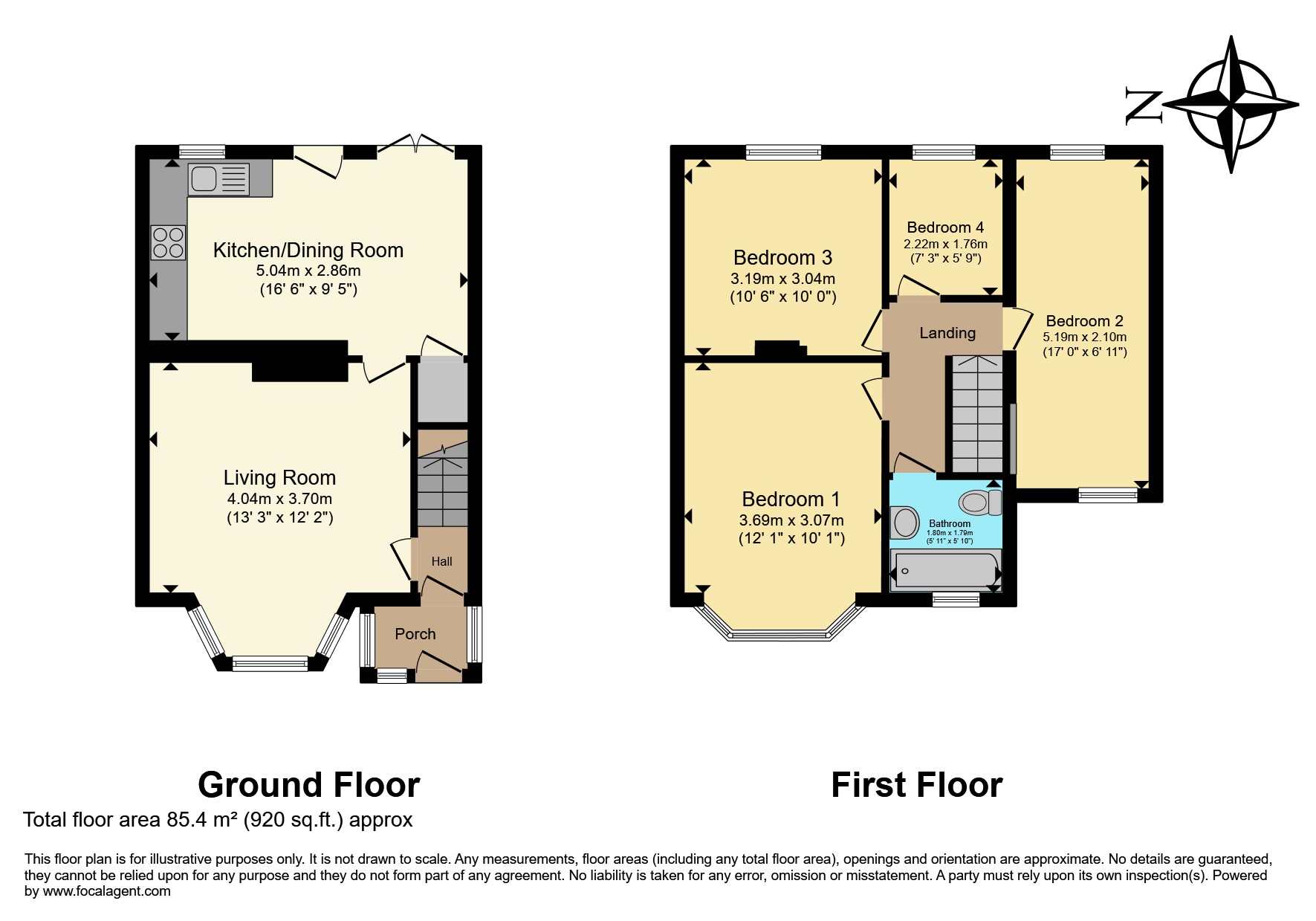 187, High Greave, Sheffield floorplan