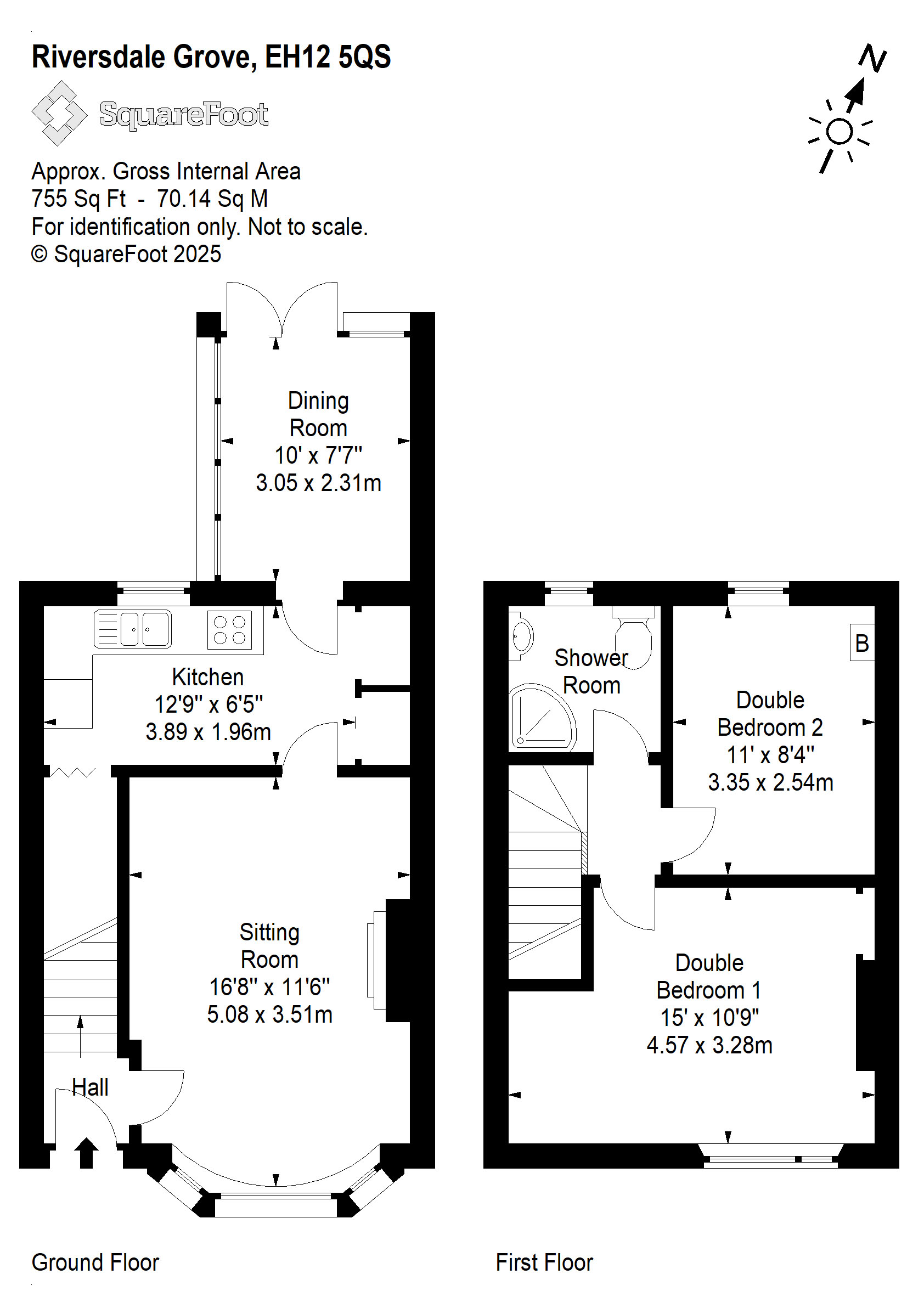 36 Riversdale Grove, Edinburgh EH12 floorplan