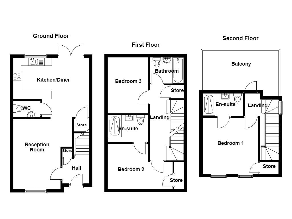 24, Kara Street, Salford floorplan