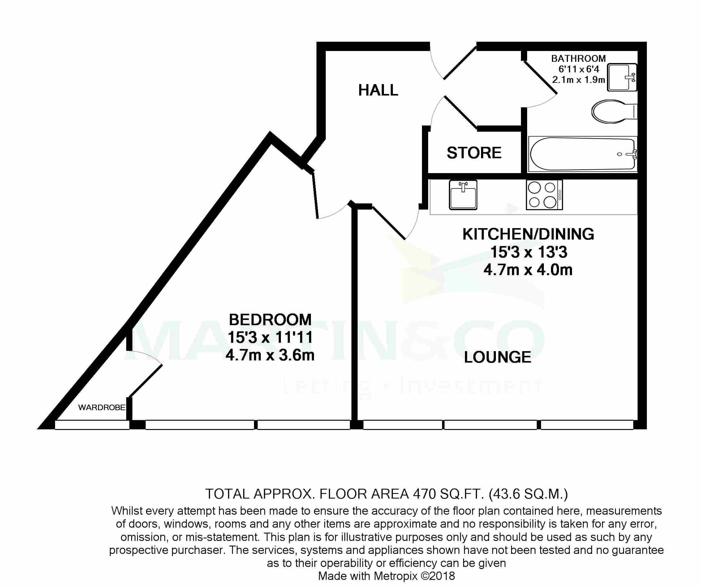 1 Bedrooms Flat for sale in Churchill Place, Basingstoke RG21