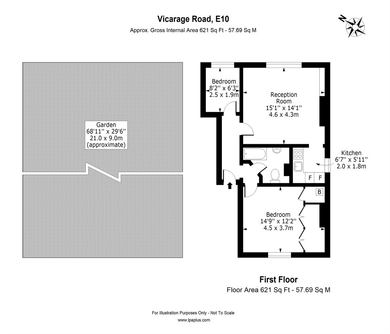 2 Bedrooms Flat for sale in Vicarage Road, Leyton, London E10