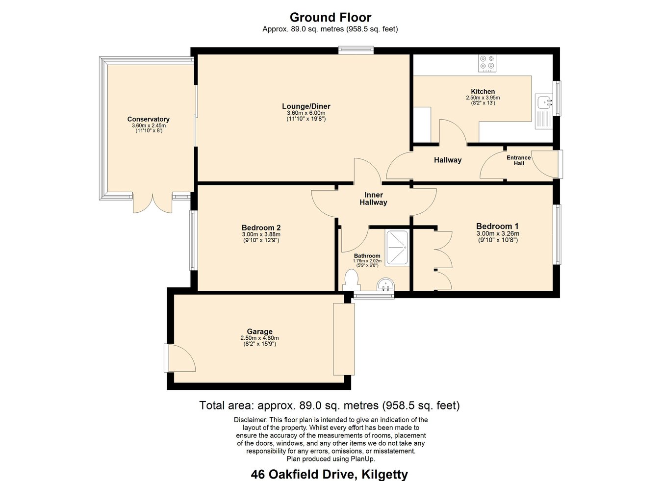 46, Oakfield Drive, Kilgetty floorplan