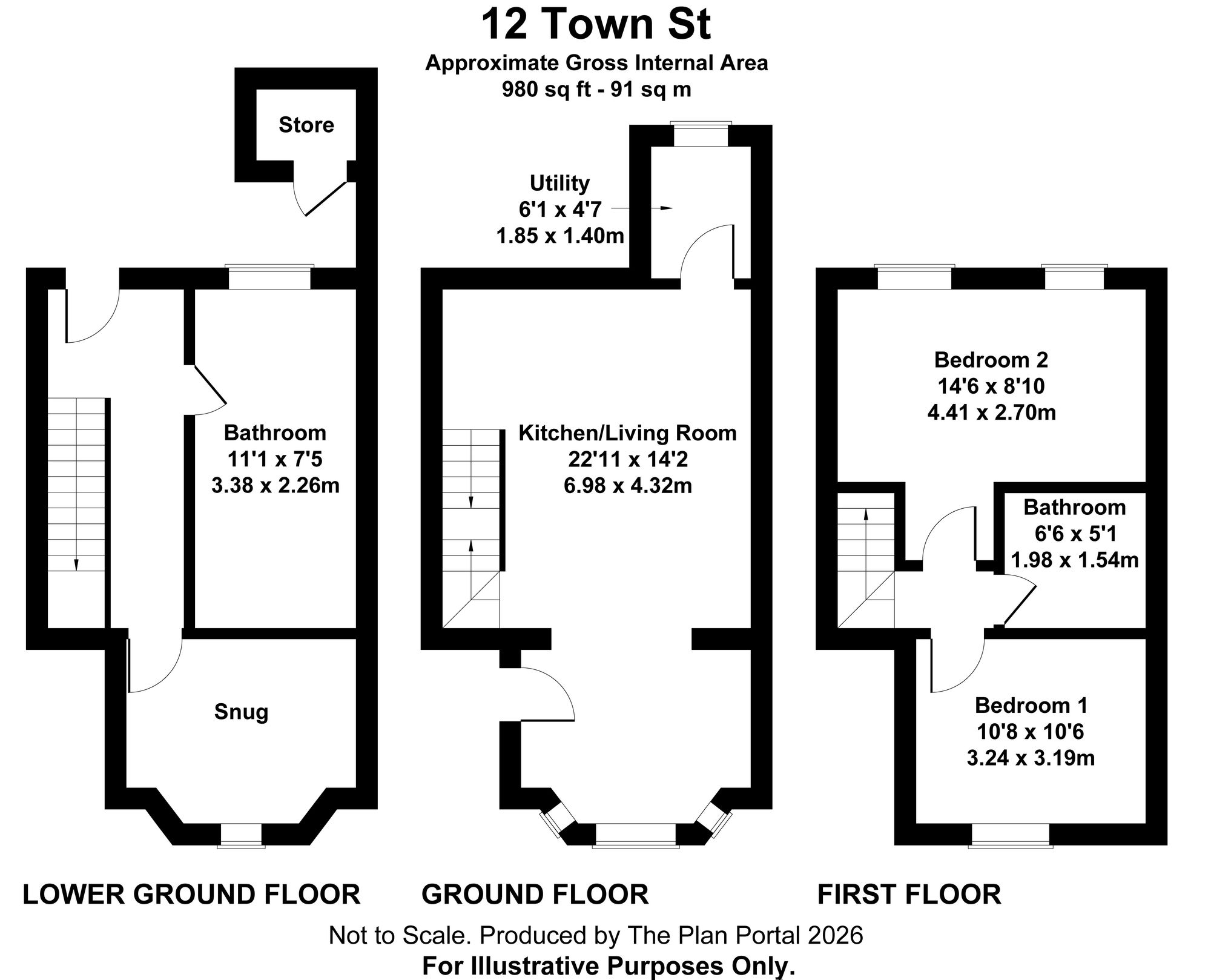 12 Town Street, Belper floorplan