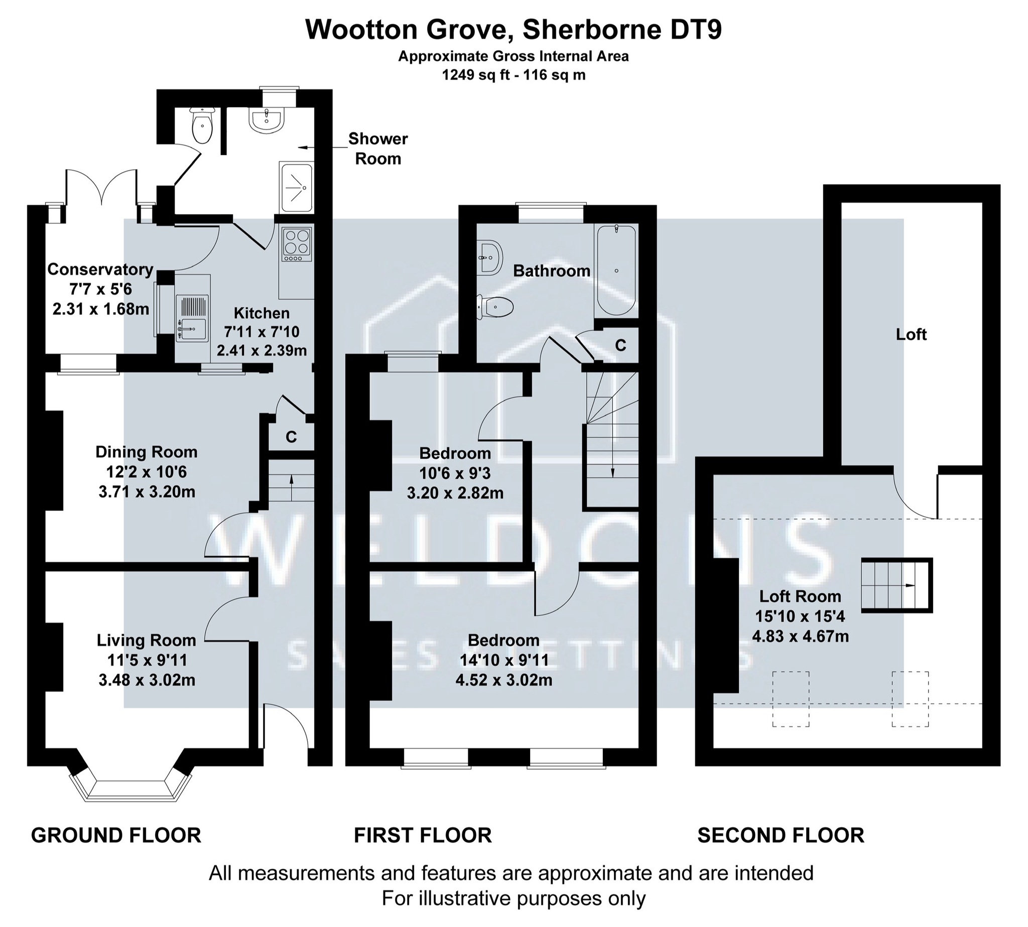 12 Wootton Grove, Sherborne floorplan
