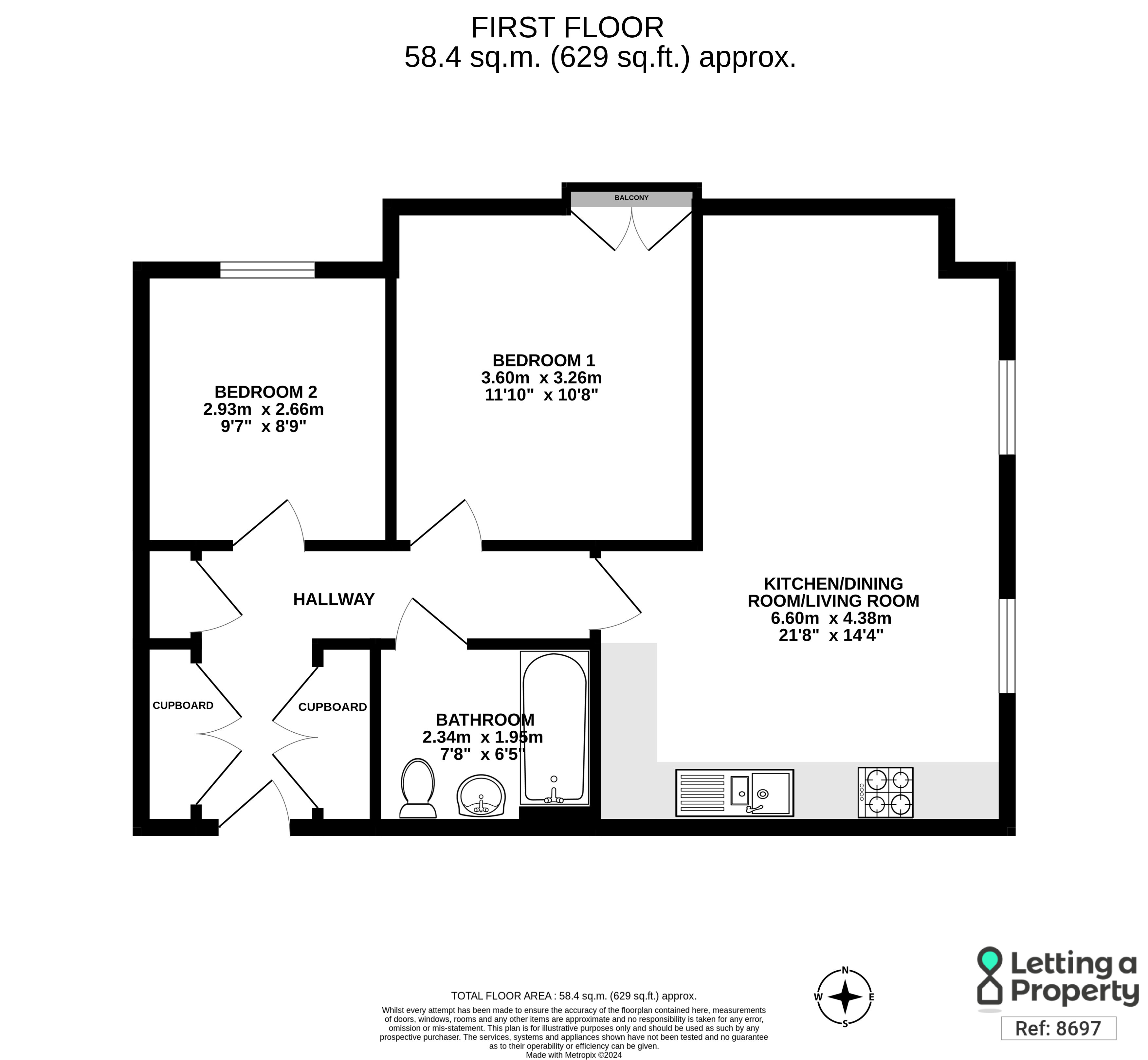 6 Horn House, Eames Way, Crawley floorplan