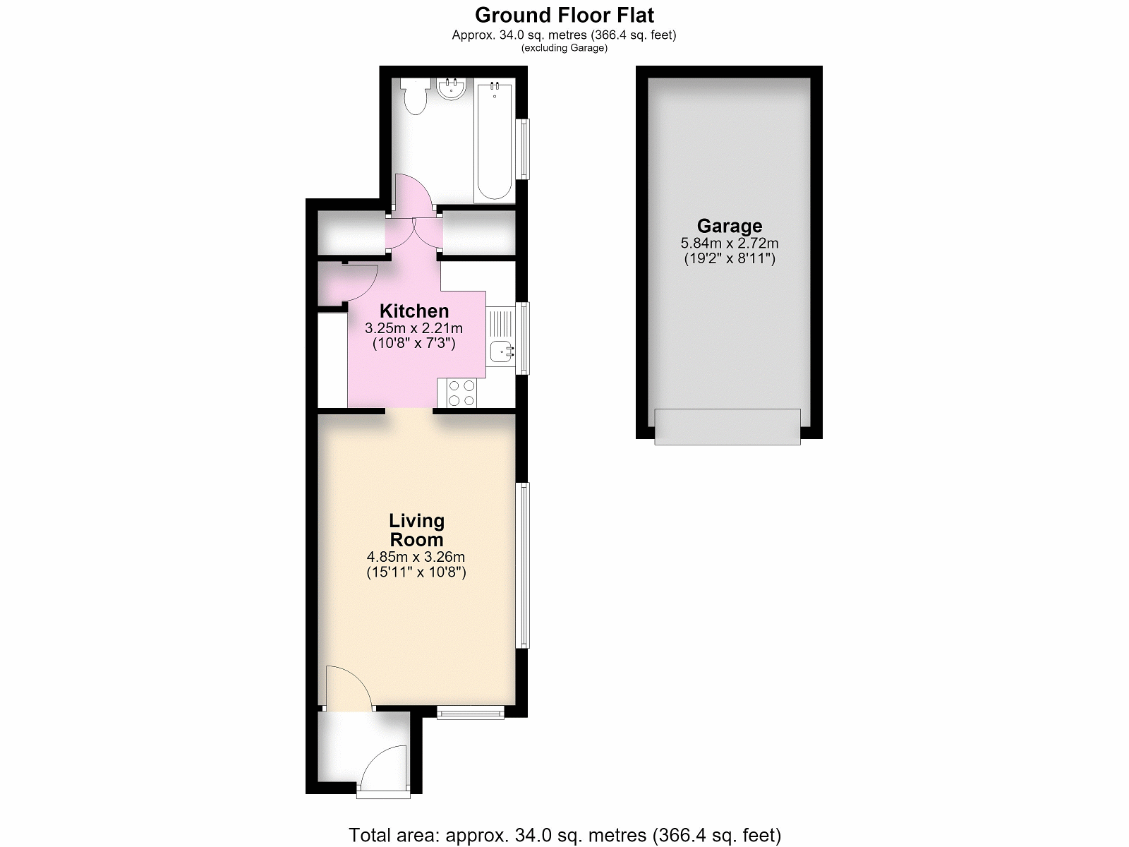 2 Park Court, Church Road, Great Bookham floorplan