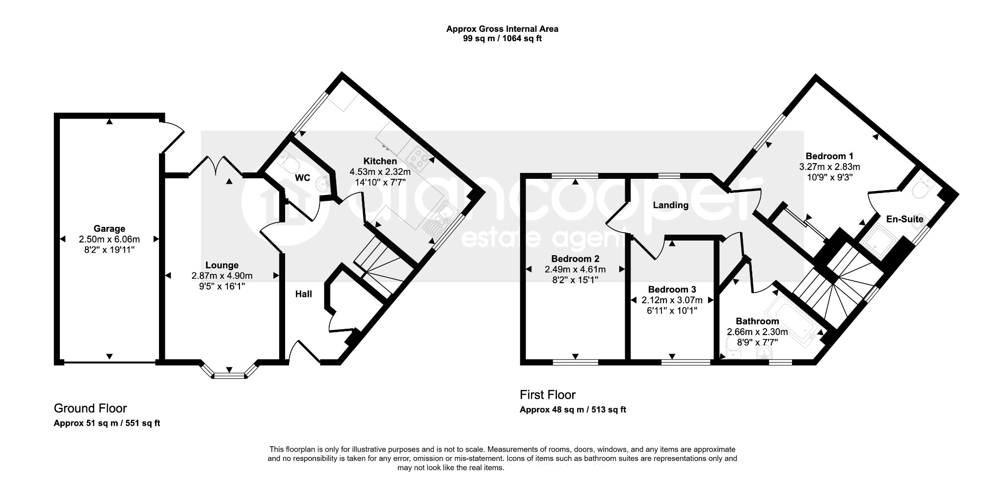 8 Whitebeam Way, Nuneaton, Warwickshire floorplan