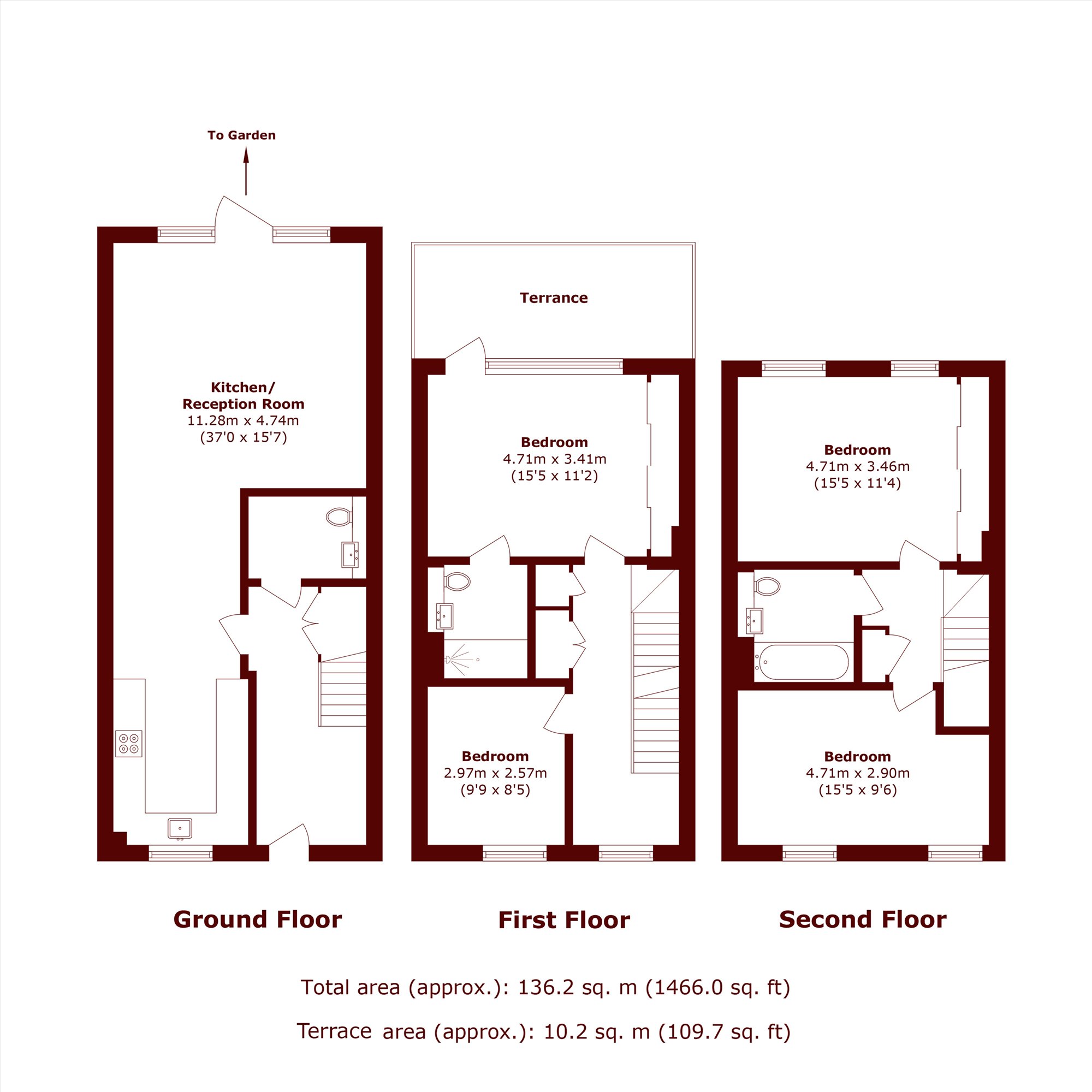 7, Peartree Way, Greenwich floorplan