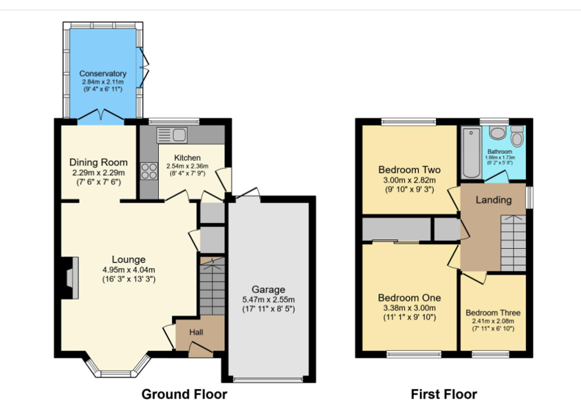 17, Lincoln Close, Grantham floorplan
