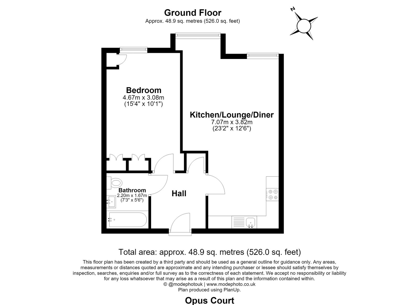 Flat 6 Opus Court, Bay Tree Avenue, Leatherhead floorplan