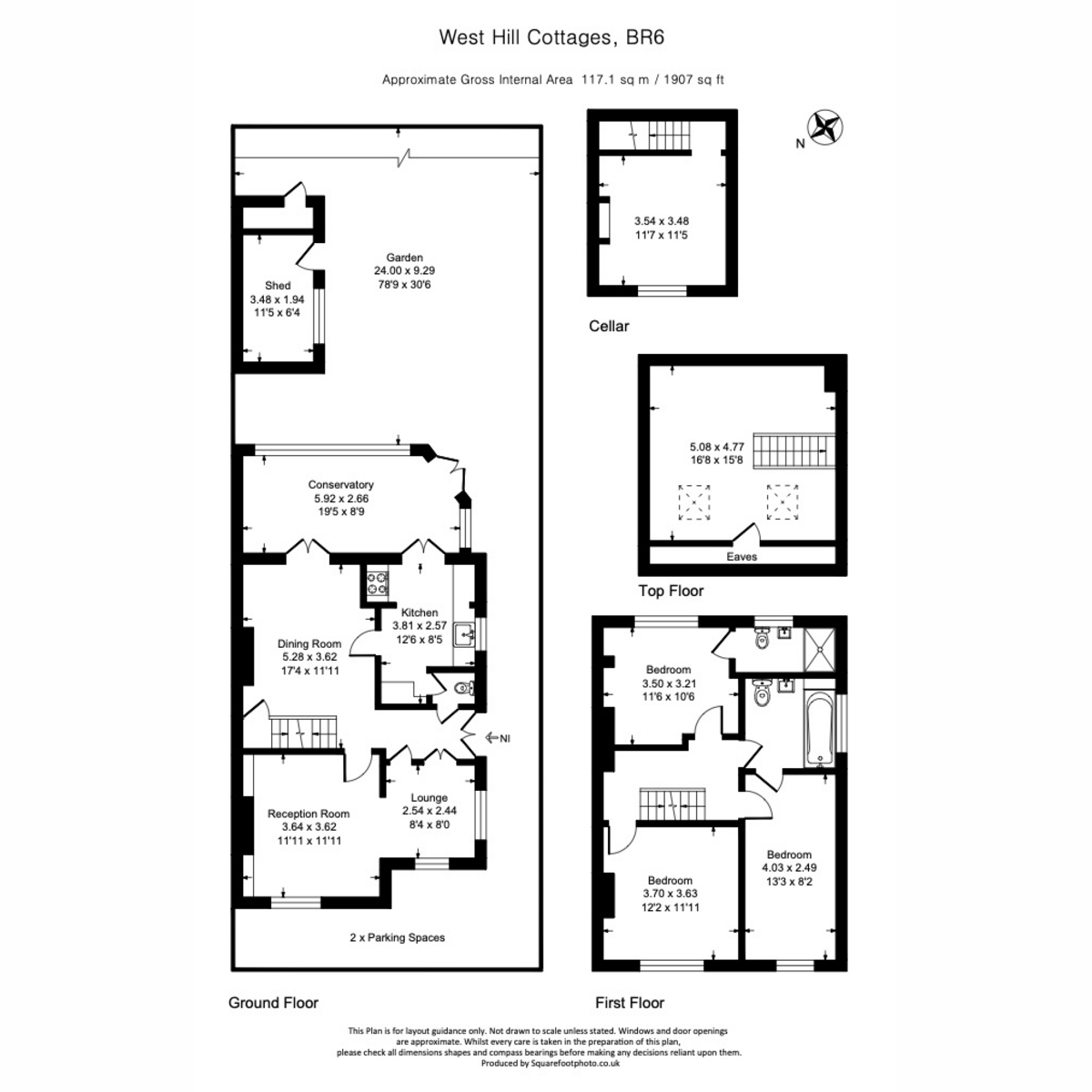Flat West Hill Cottages, 2, West Hill, Orpington floorplan