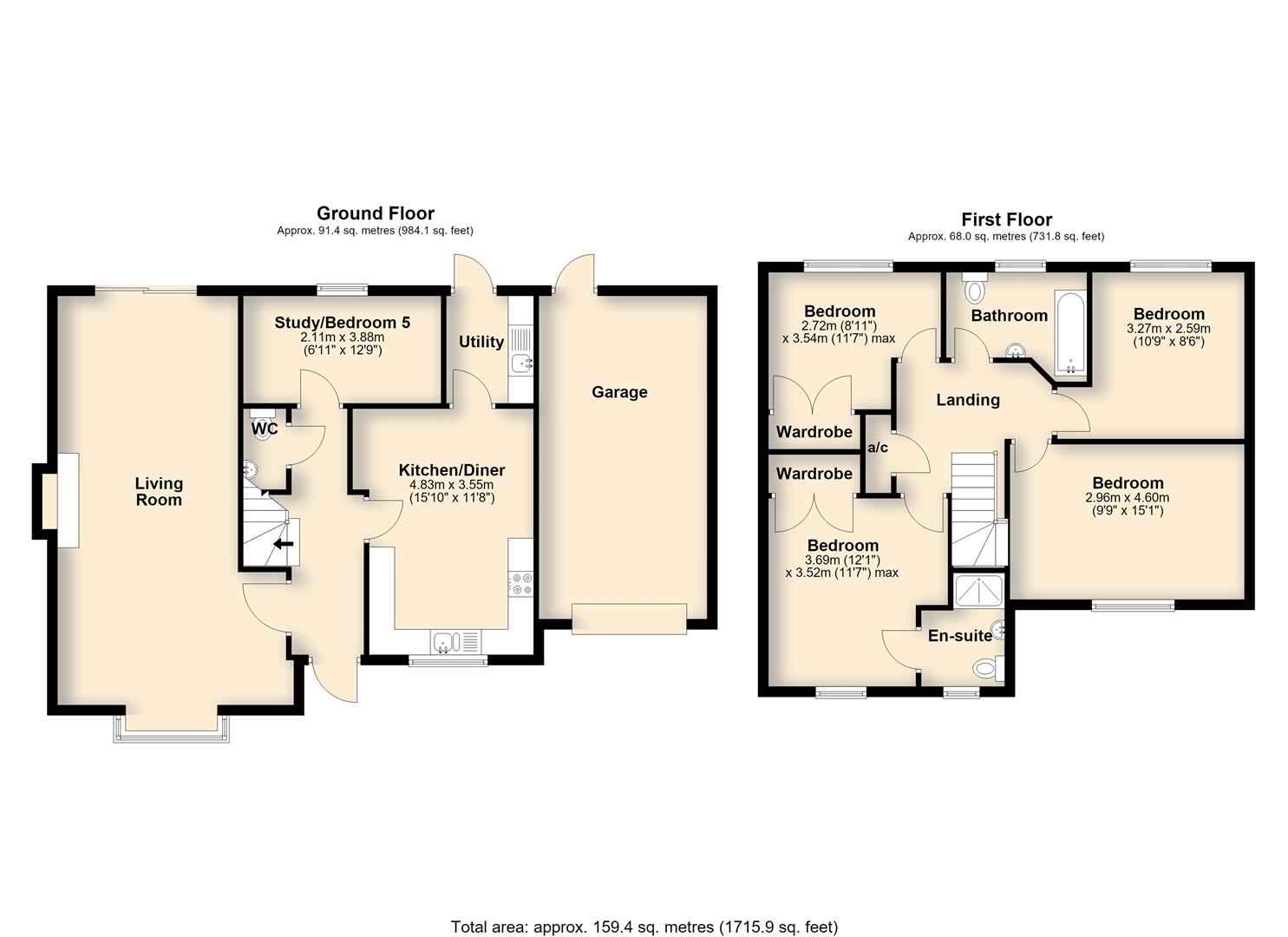 Tower Court, Diss floorplan