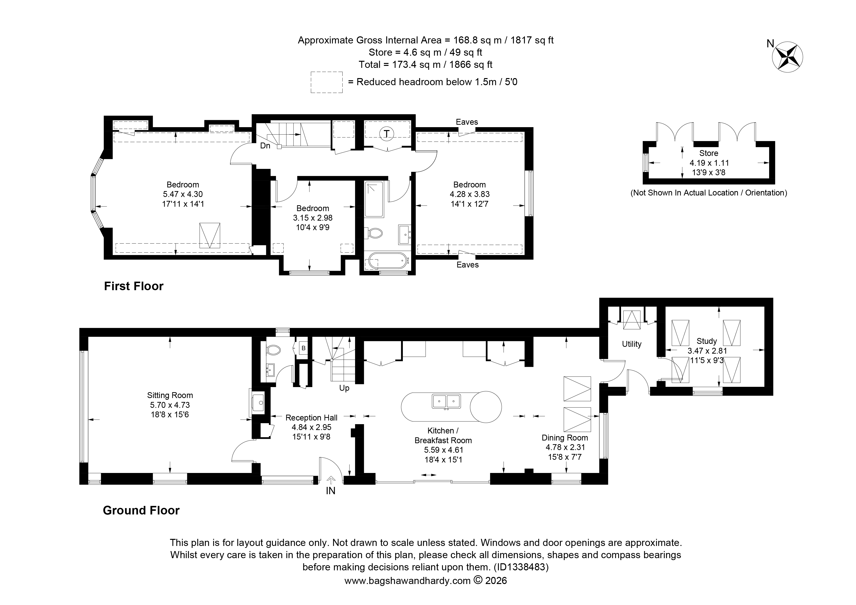 Woodrising Cottage,, The Ridge, Caterham floorplan