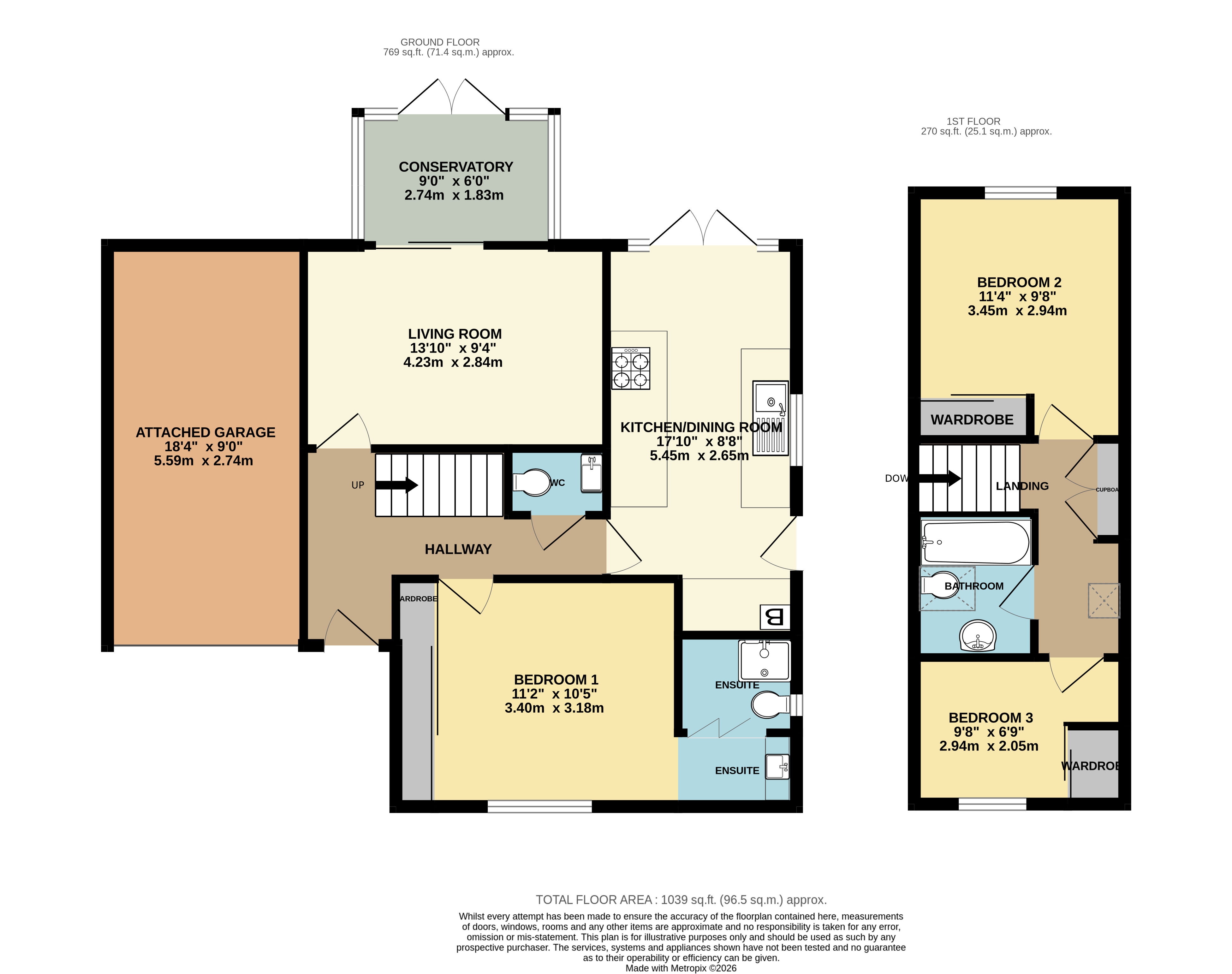18, Woodfields, Seaton floorplan