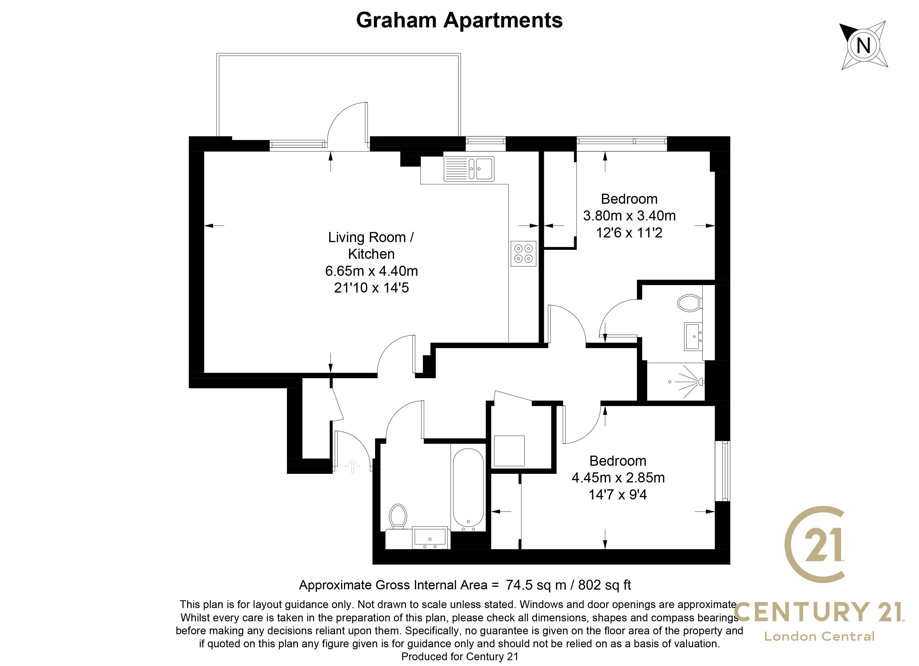 Graham Apartments, Silverworks Close, Colindale, London, NW9 floorplan