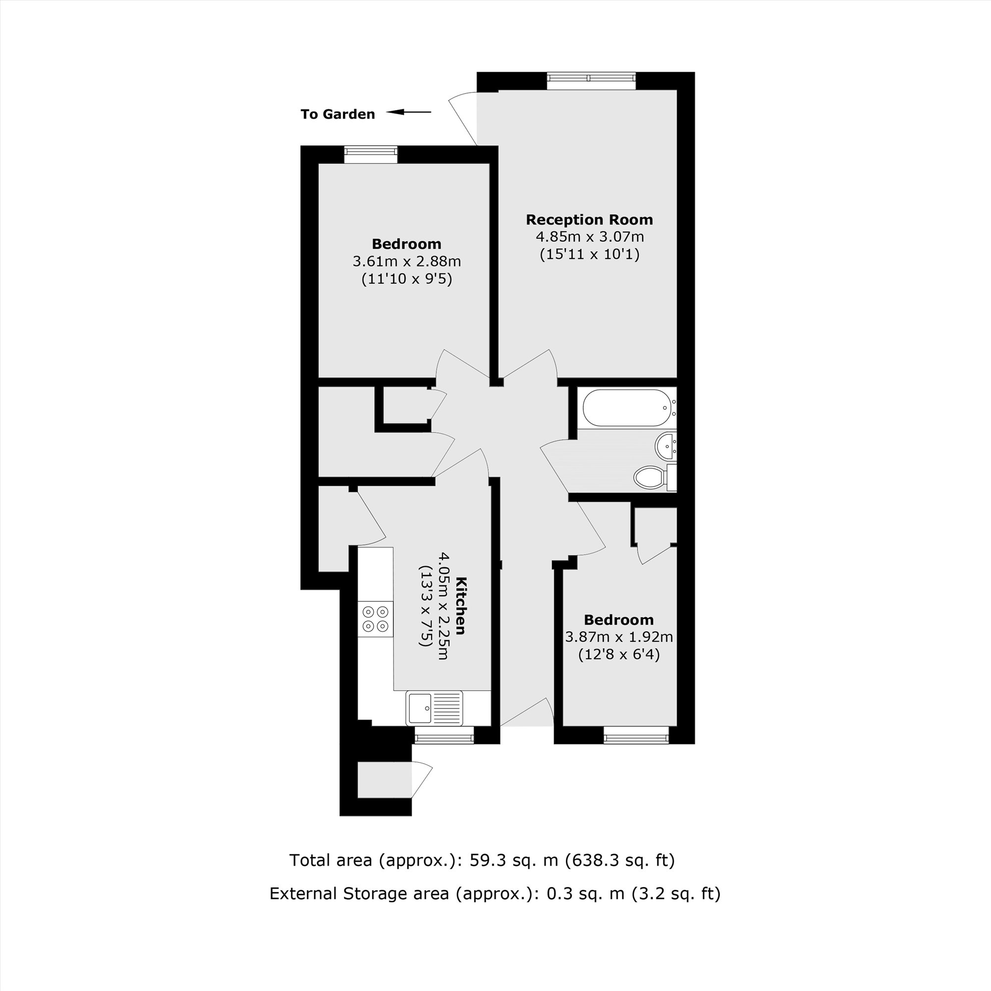48, Hope Close, London floorplan