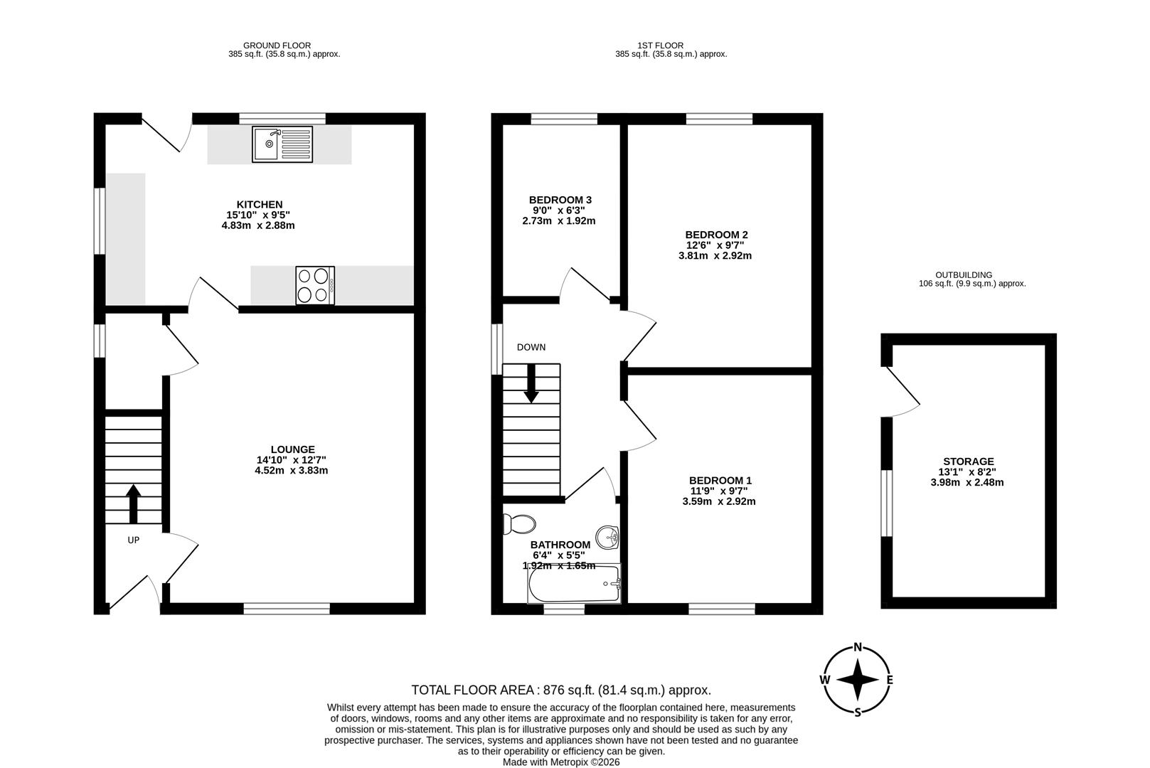 2, Churchfield Road, Scunthorpe floorplan