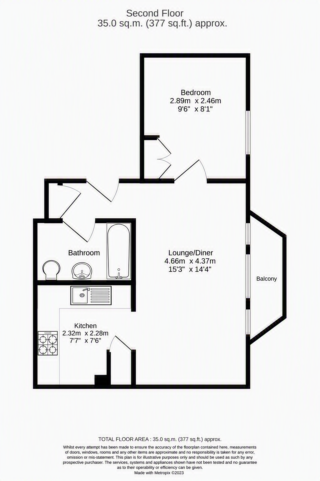 Flat 16, 27-29, First Avenue, Hove floorplan