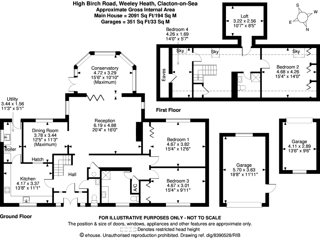 Bowshots, High Birch Road, Clacton-on-Sea floorplan