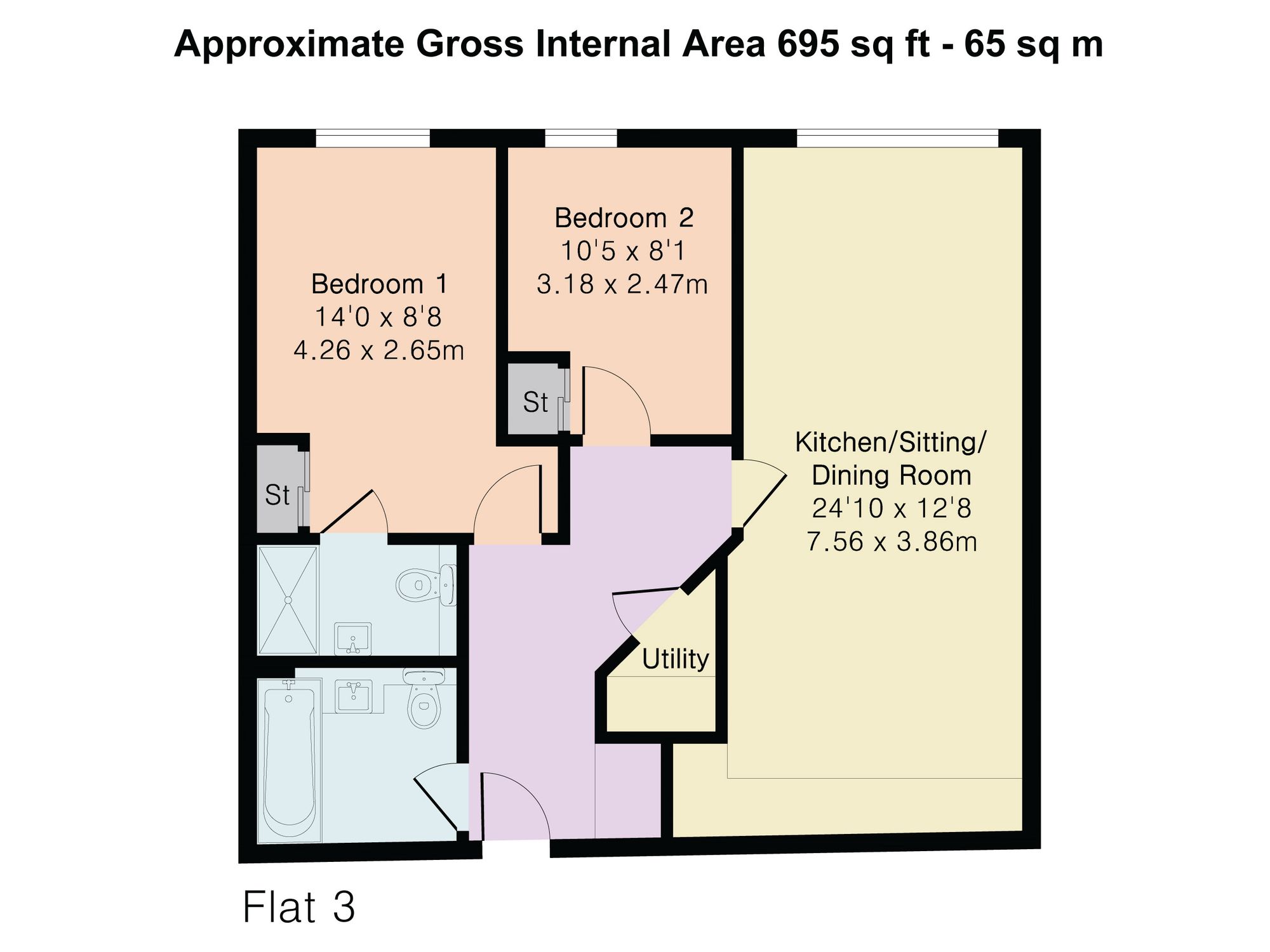 Flat 3, Regatta House, 29 Bell Street, Henley-on-Thames, Henley-on-Thames floorplan
