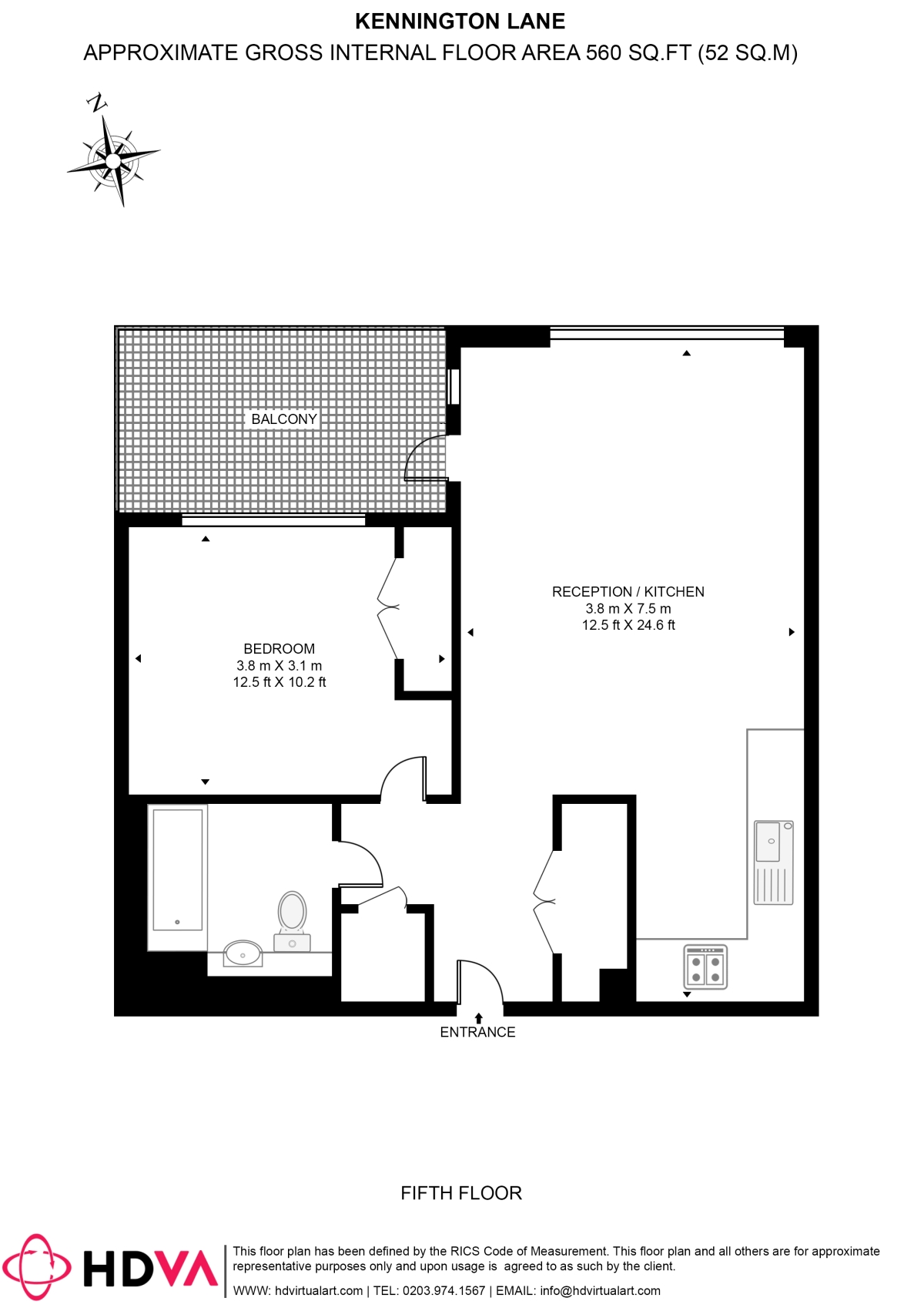 Kennington Lane, London floorplan