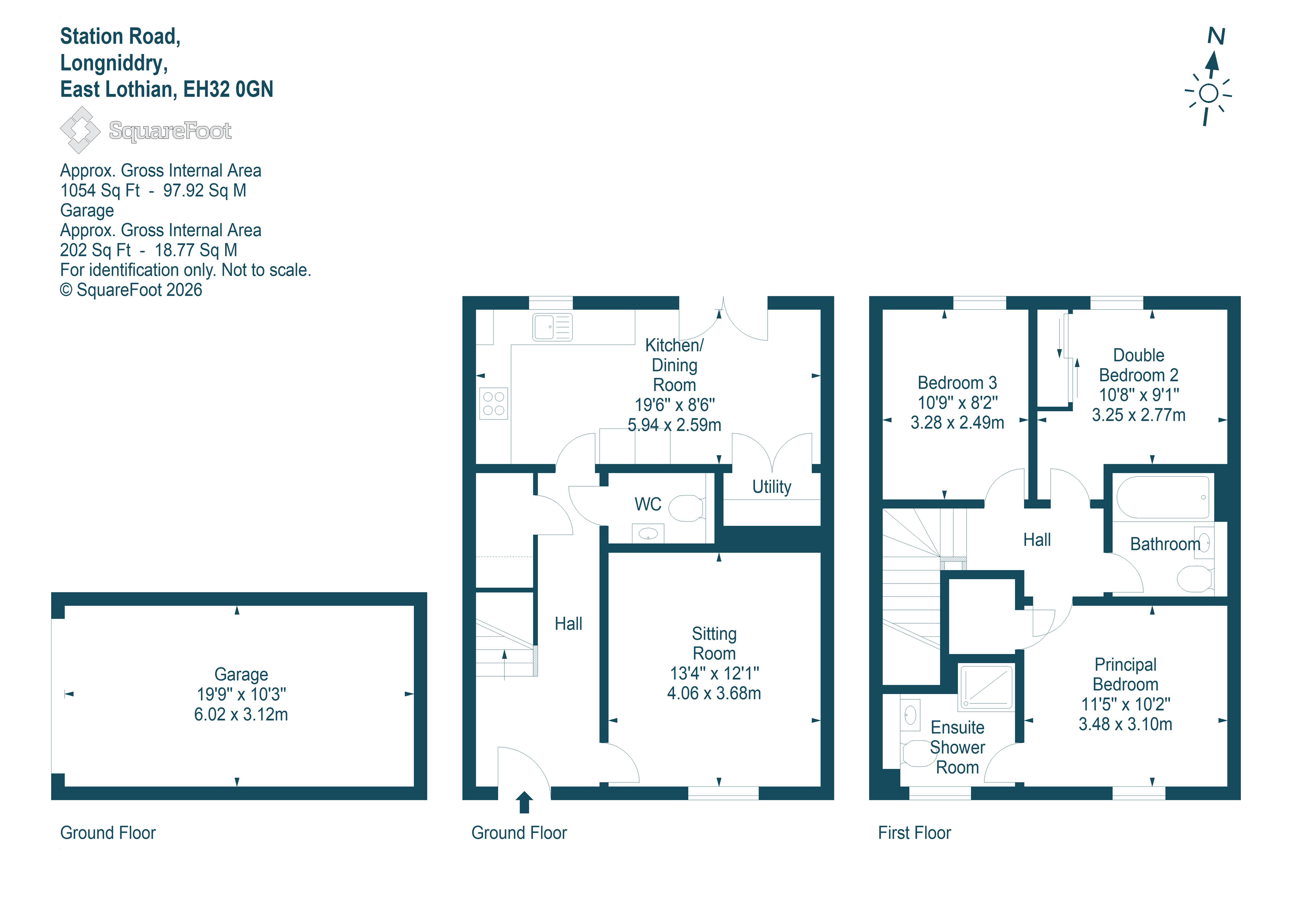 8, Station Road, Longniddry floorplan