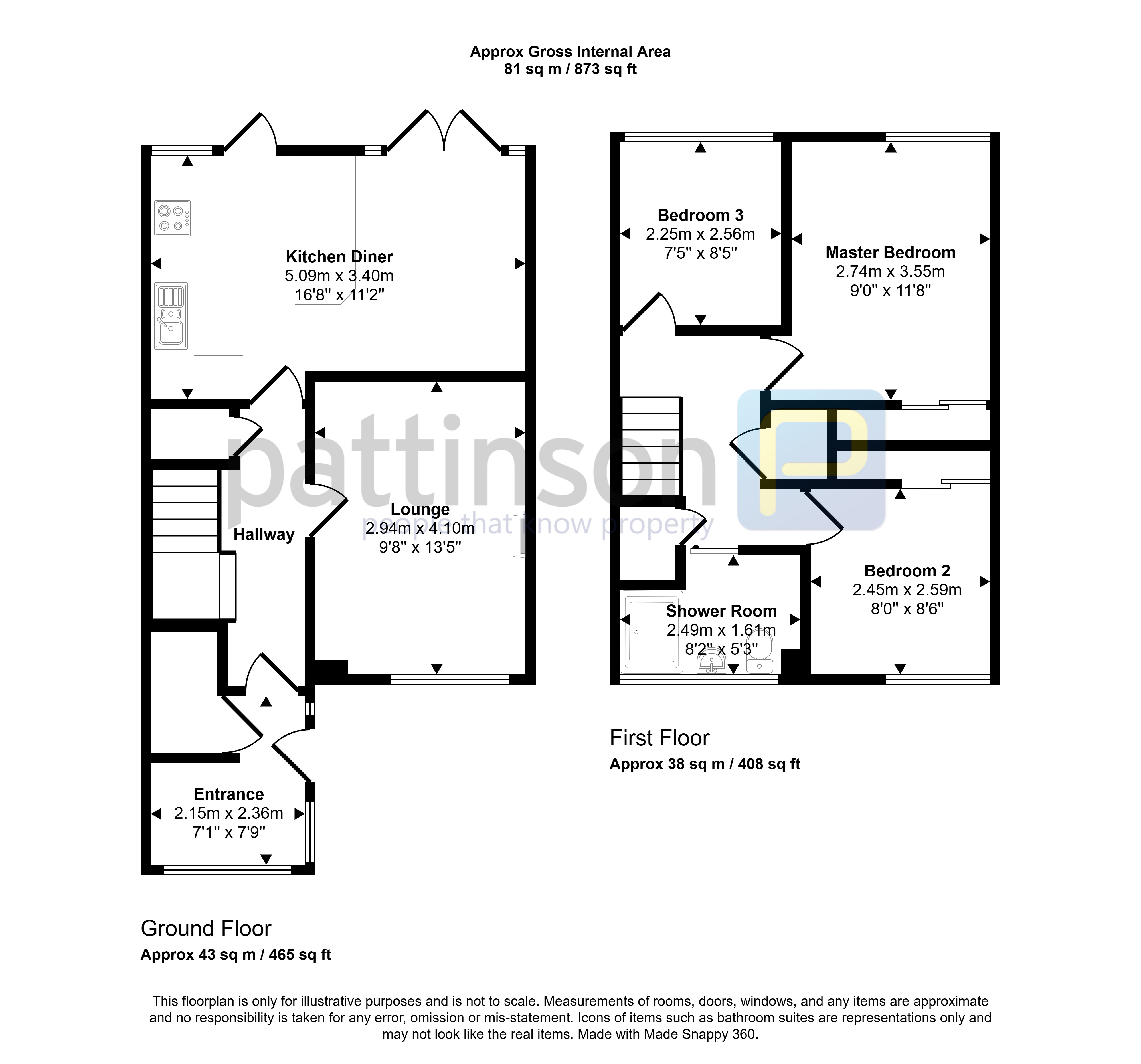 10, Bray Close, Wallsend floorplan