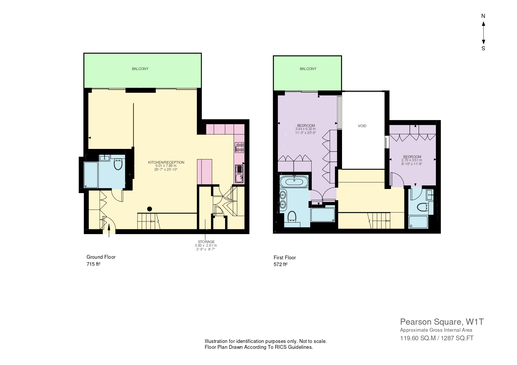 7, Pearson Square, London floorplan