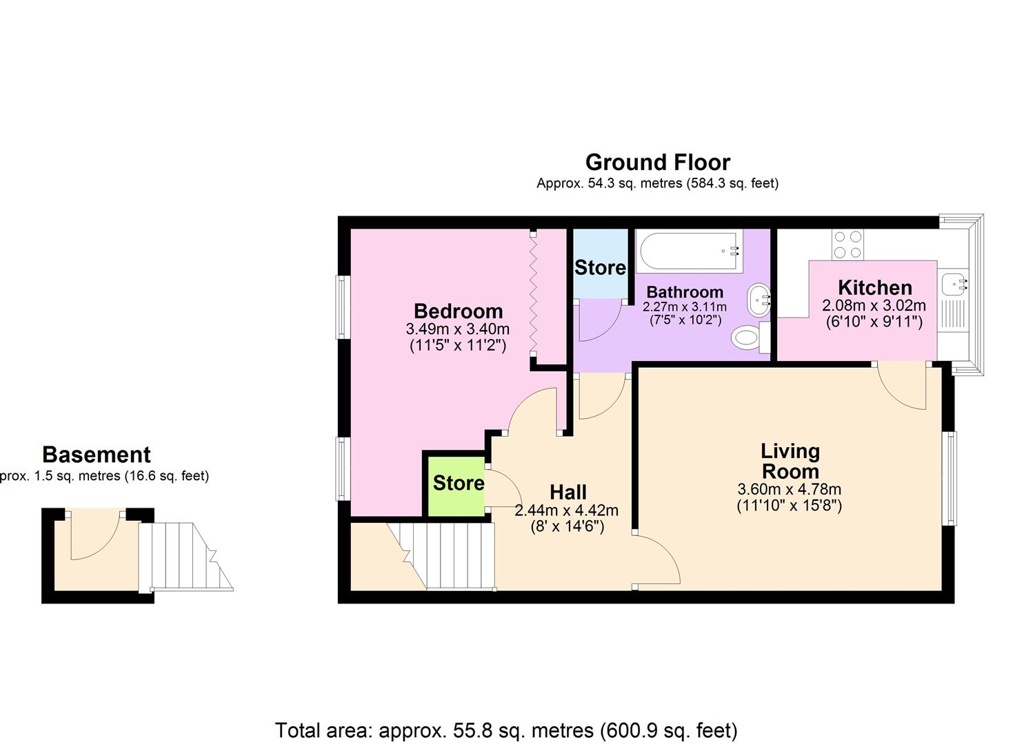 3, Highdale Croft, Bradford floorplan