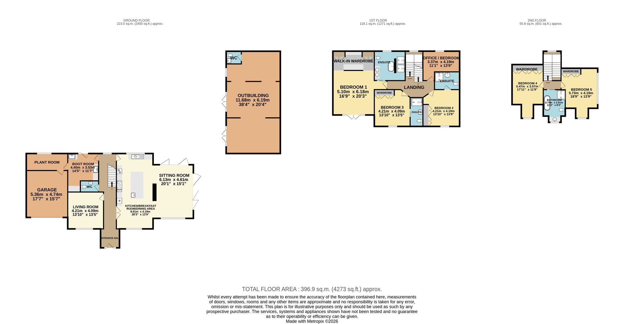Westfield Lodge, Westfield Lane, Chesterfield floorplan