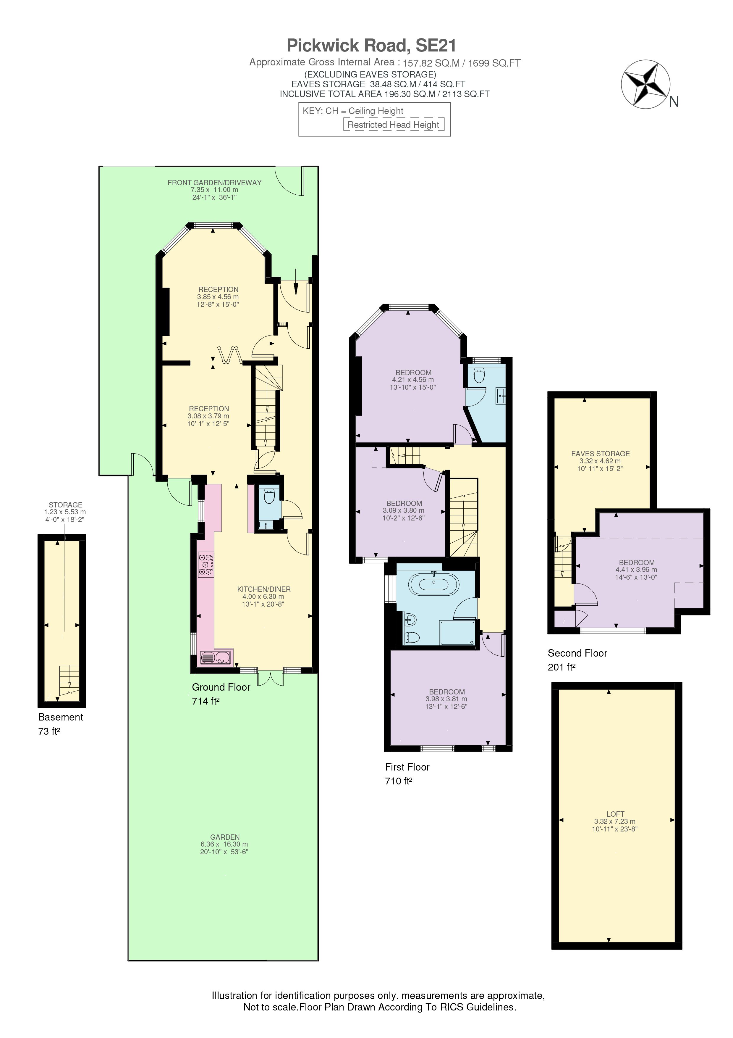 18, Pickwick Road, London floorplan