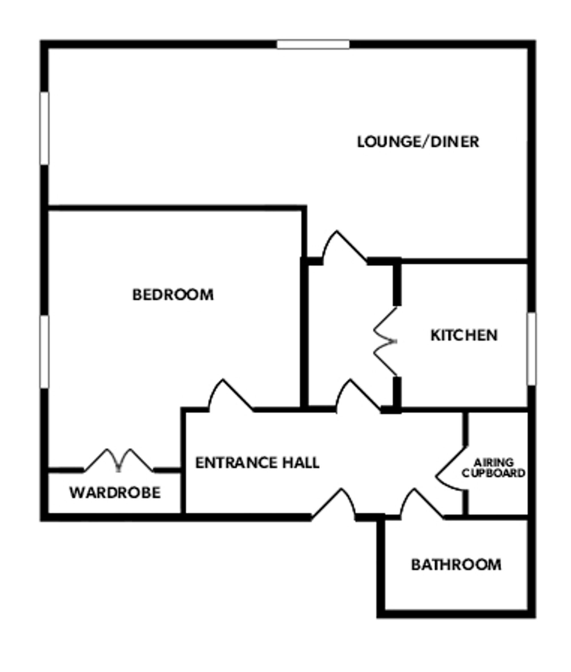 Flat 16, Lowen Court Quay Street, Truro floorplan