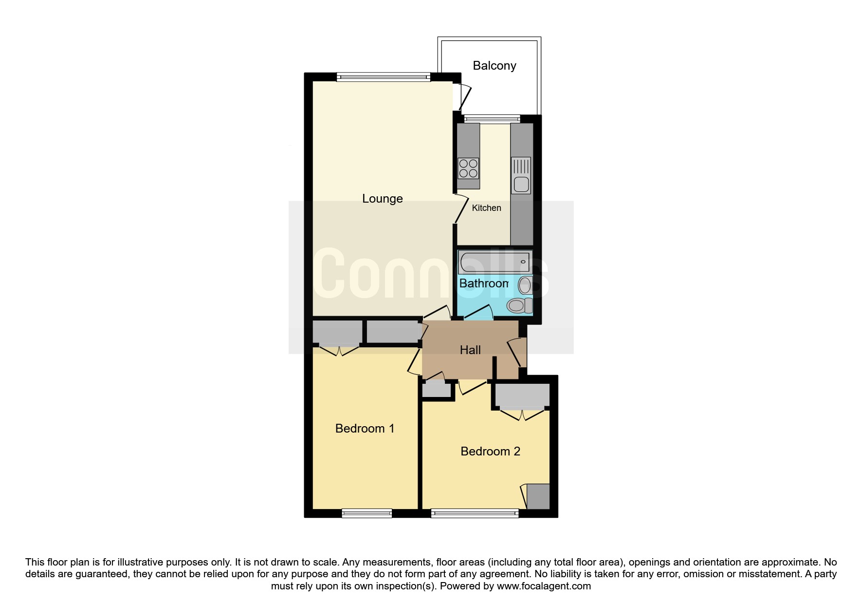 Flat 21, Saltlands House, Saltlands Avenue, BRIDGWATER floorplan